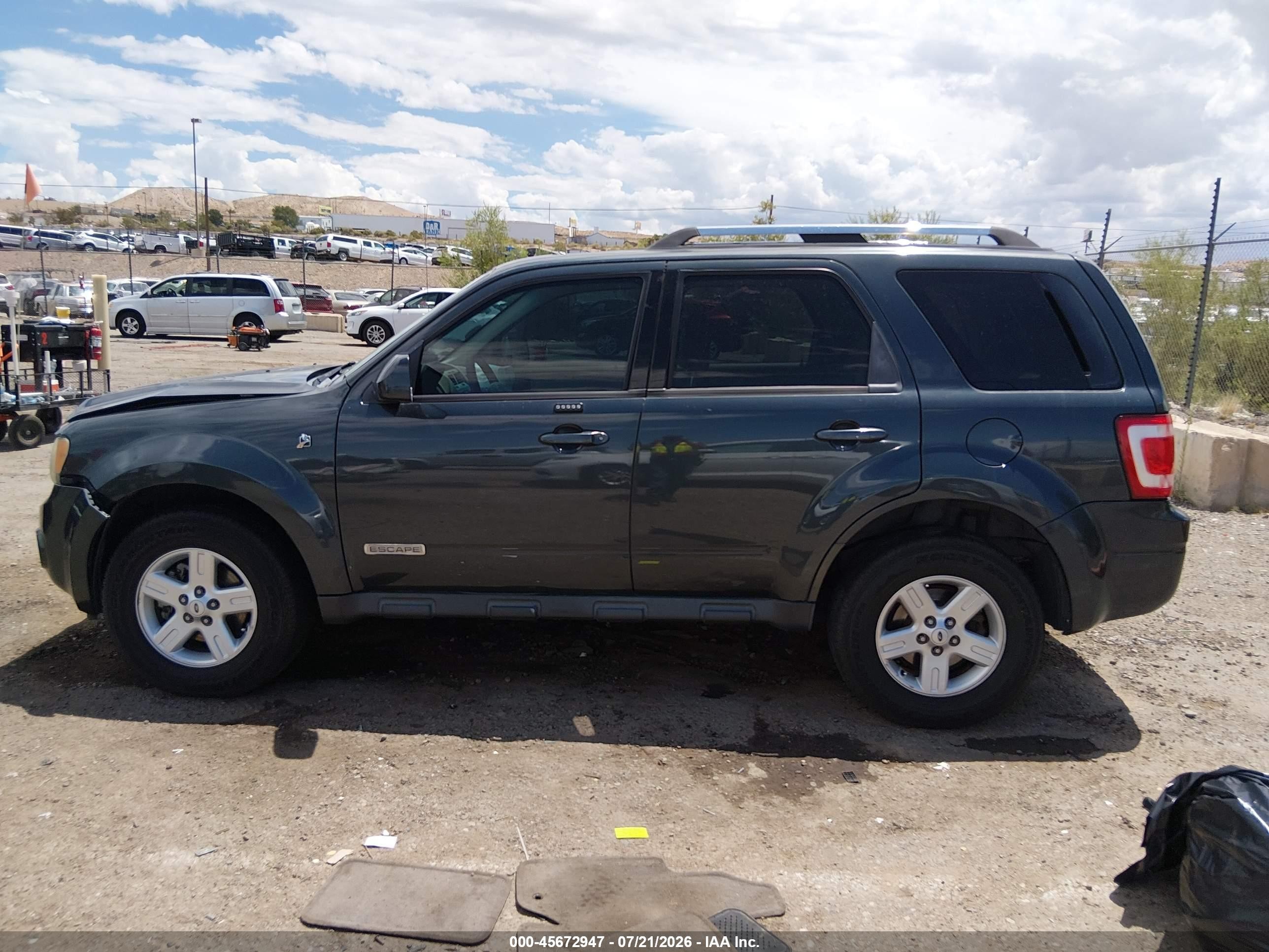 2008 Ford Escape Hybrid   Серый vin: 1FMCU49H18KD77420