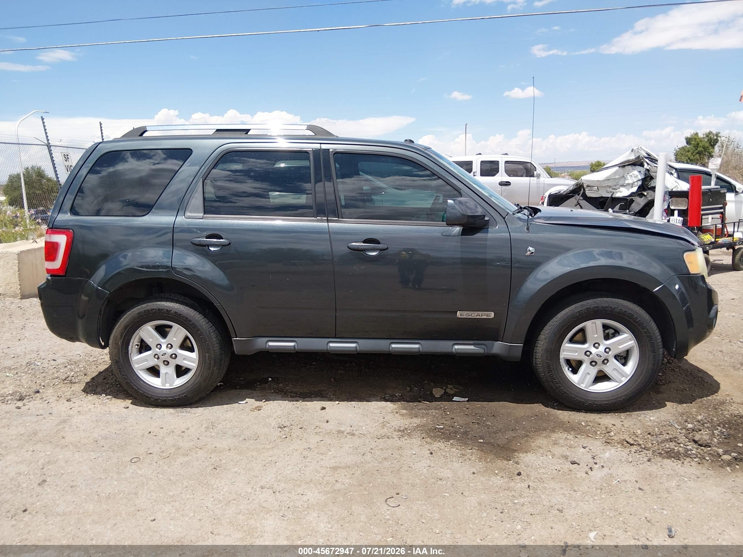 2008 Ford Escape Hybrid   Серый vin: 1FMCU49H18KD77420