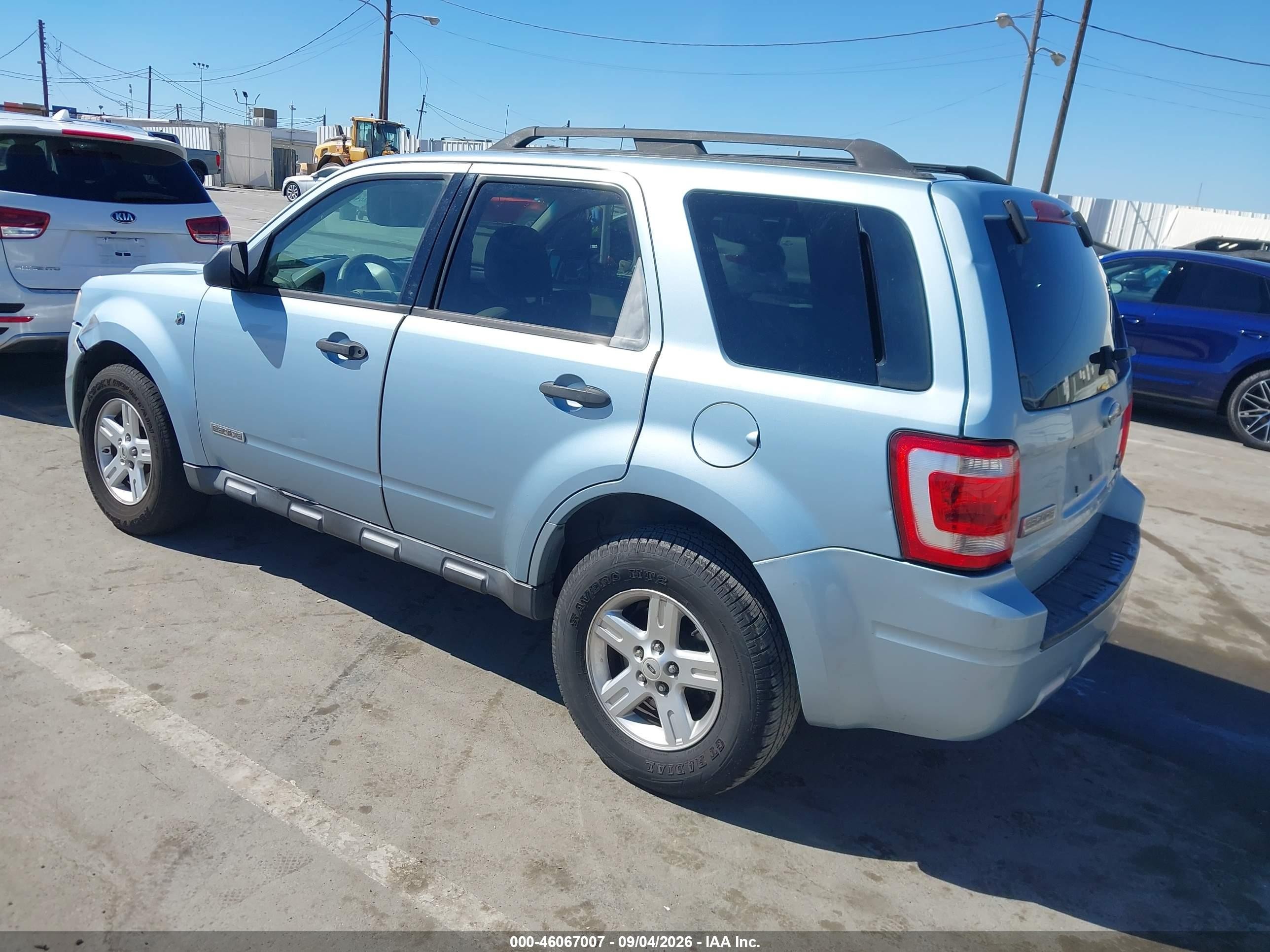 2008 Ford Escape Hybrid   Blue vin: 1FMCU49H18KD84237