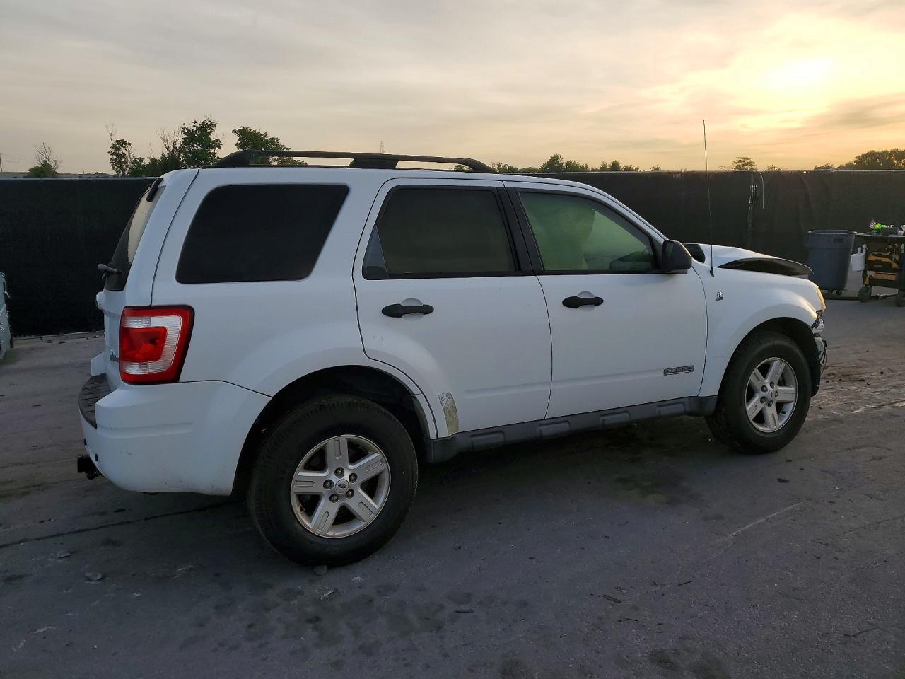 2008 Ford Escape Hev White vin: 1FMCU49H28KE45840