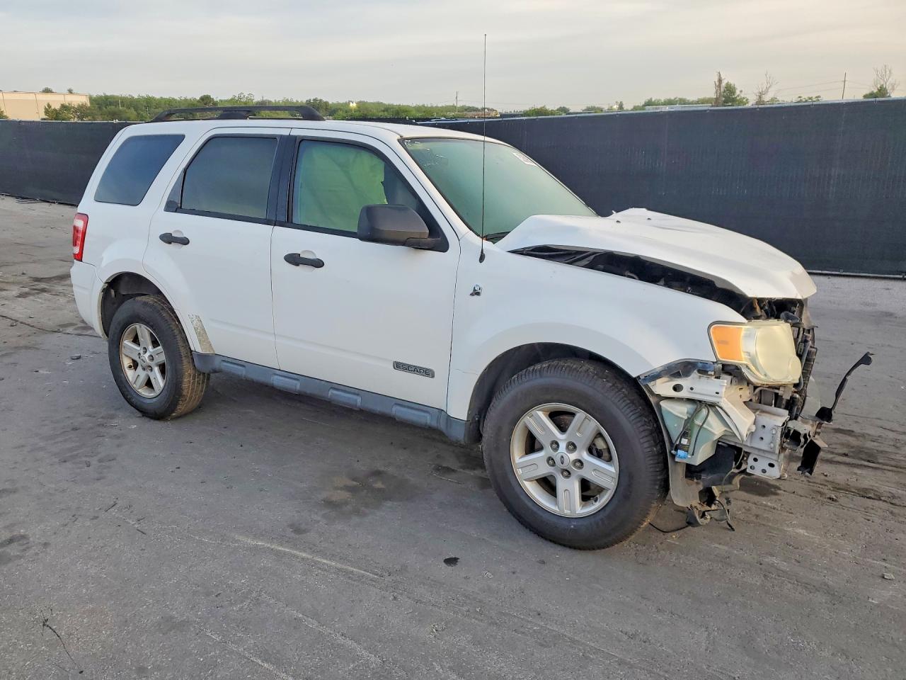 2008 Ford Escape Hev White vin: 1FMCU49H28KE45840