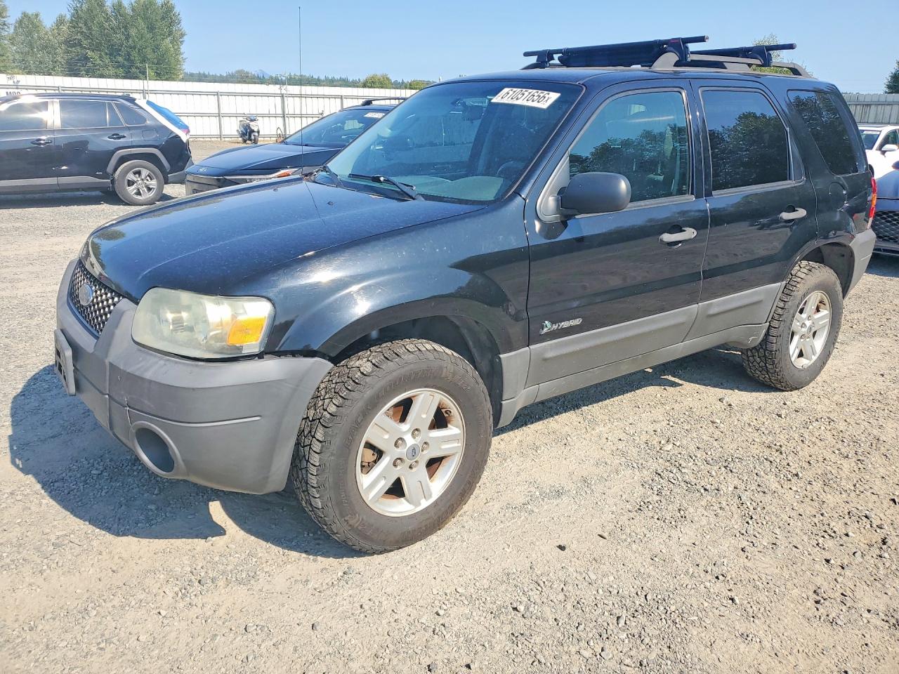 2007 Ford Escape Hev Black vin: 1FMCU49H37KA03485