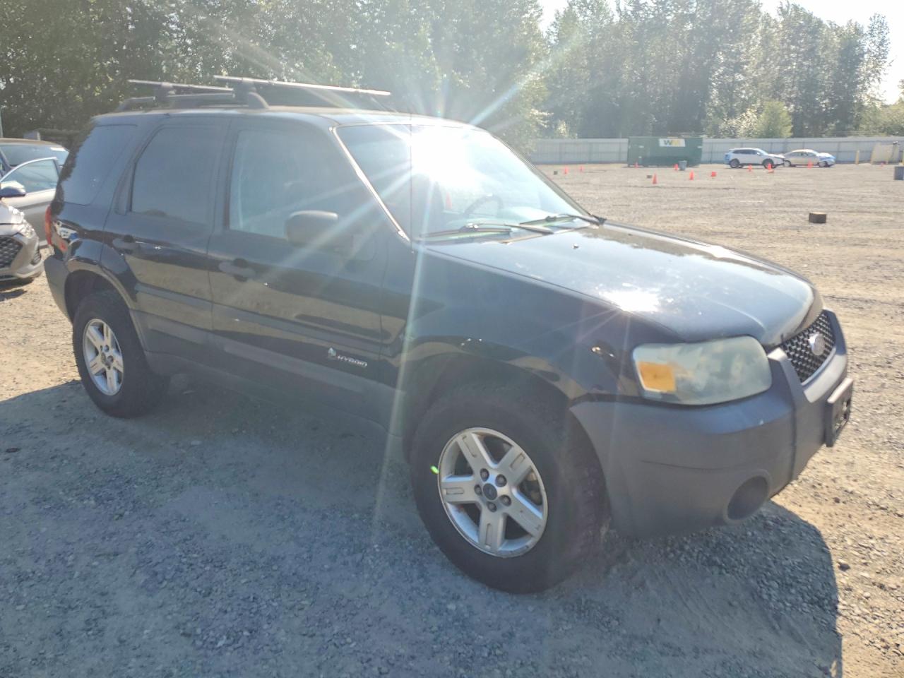 2007 Ford Escape Hev Black vin: 1FMCU49H37KA03485
