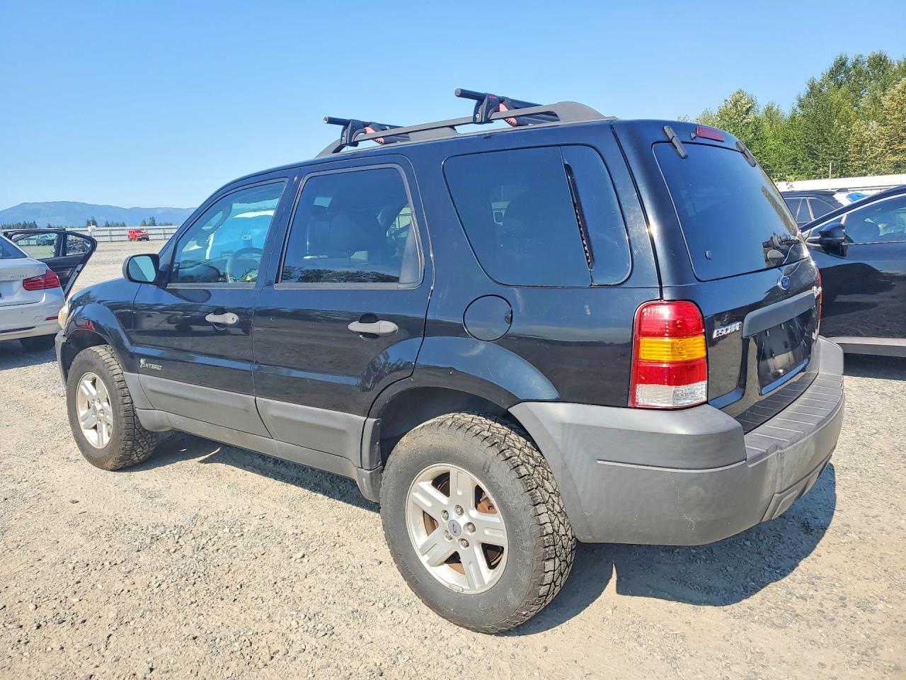 2007 Ford Escape Hev Black vin: 1FMCU49H37KA03485