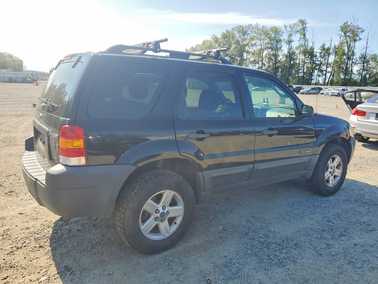 2007 Ford Escape Hev Black vin: 1FMCU49H37KA03485