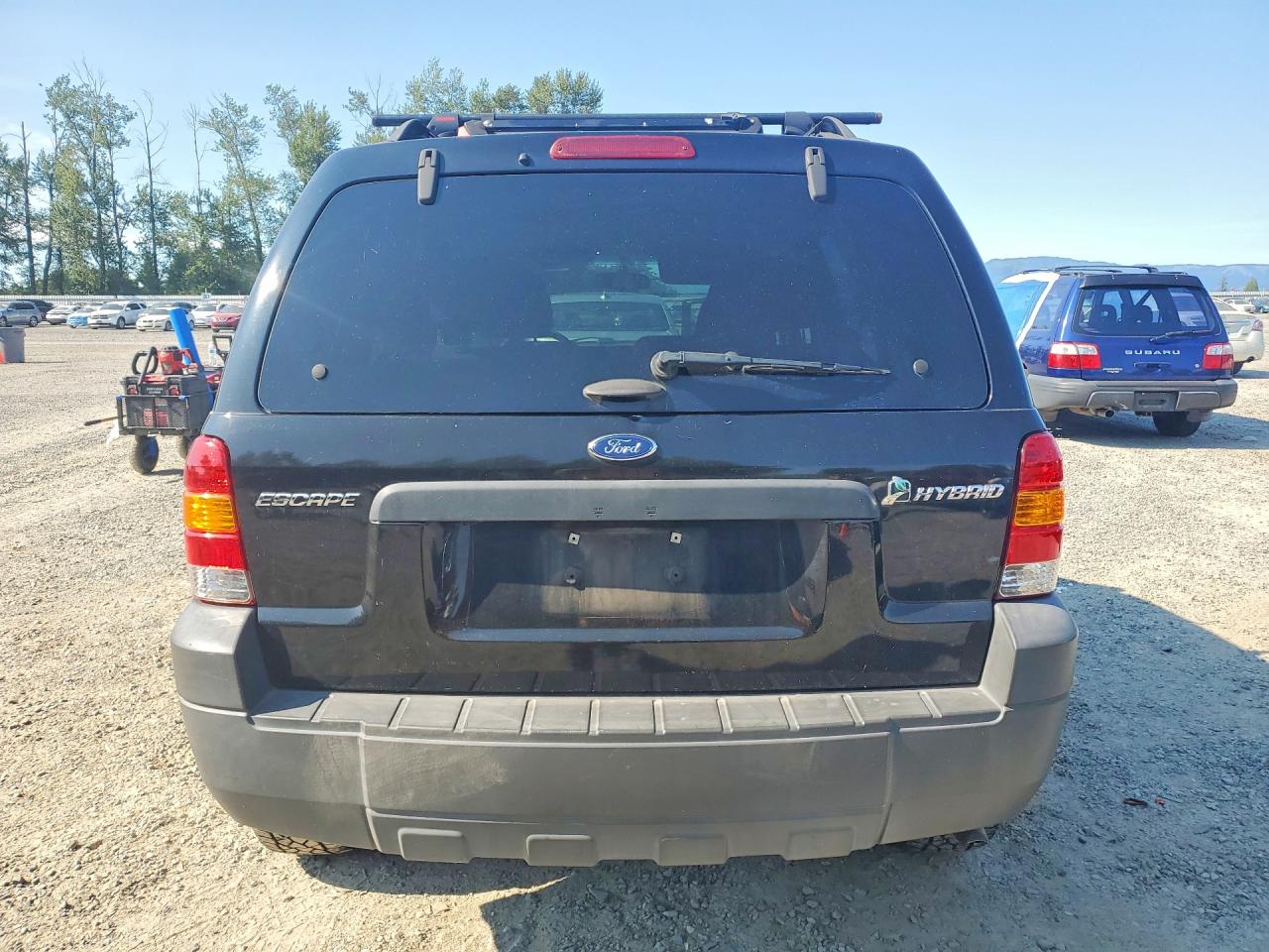 2007 Ford Escape Hev Black vin: 1FMCU49H37KA03485