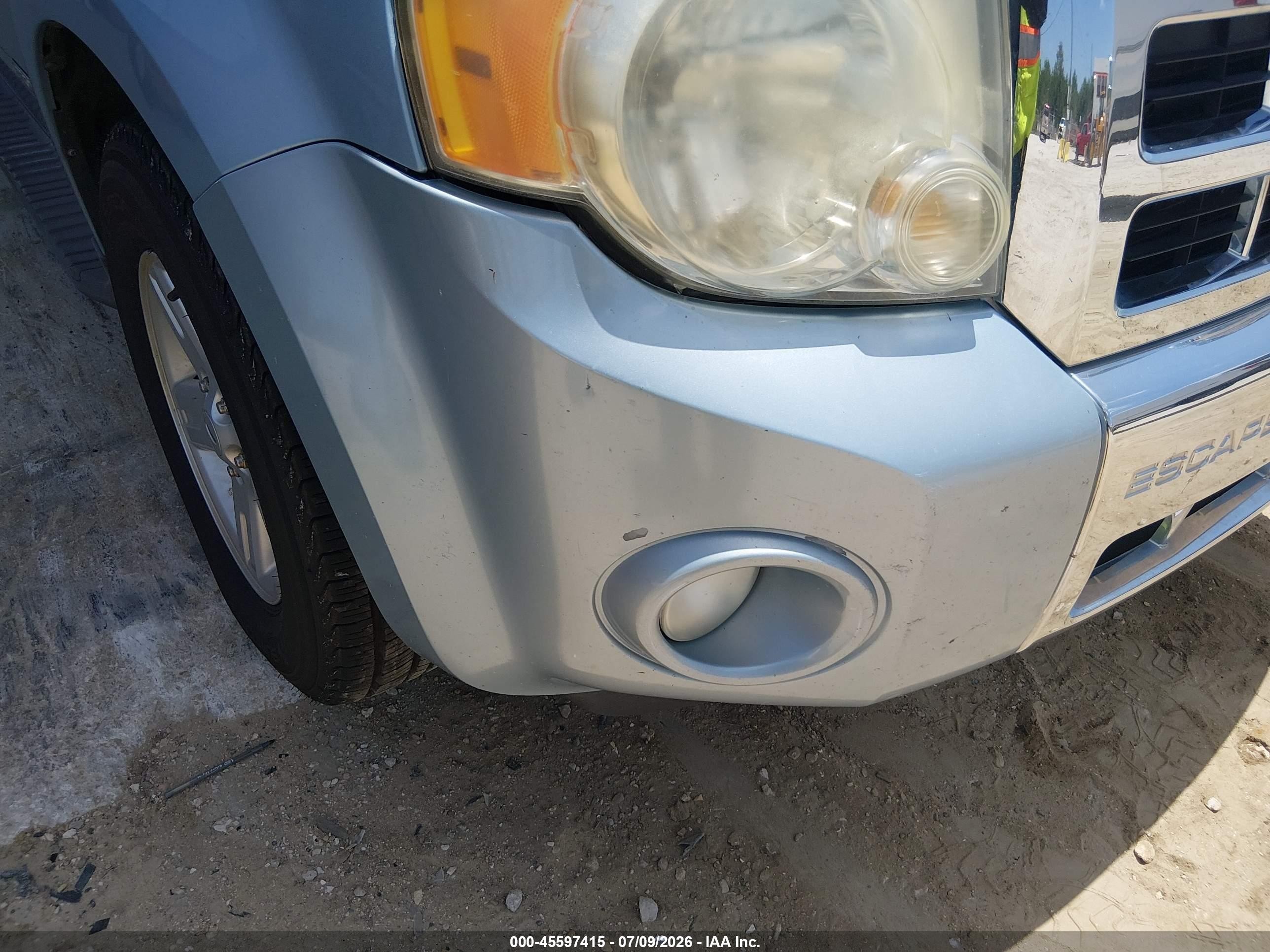 2008 Ford Escape Hybrid   Light Blue vin: 1FMCU49H38KB25149