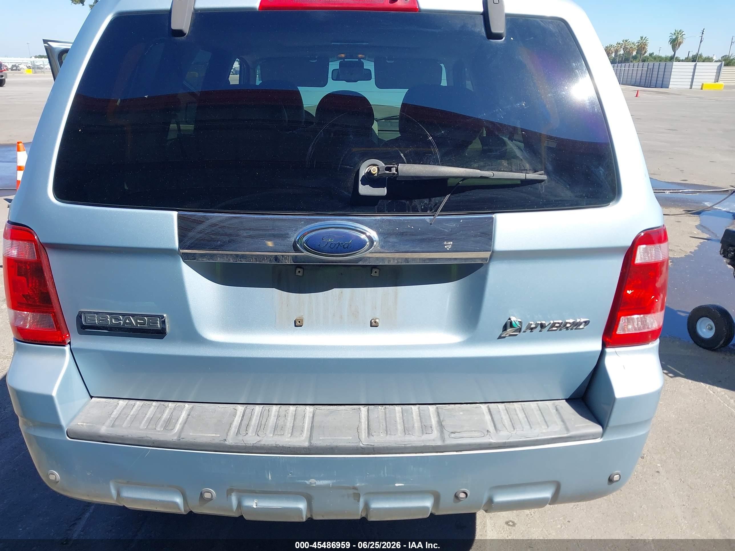 2008 Ford Escape Hybrid   Blue vin: 1FMCU49H48KB66597