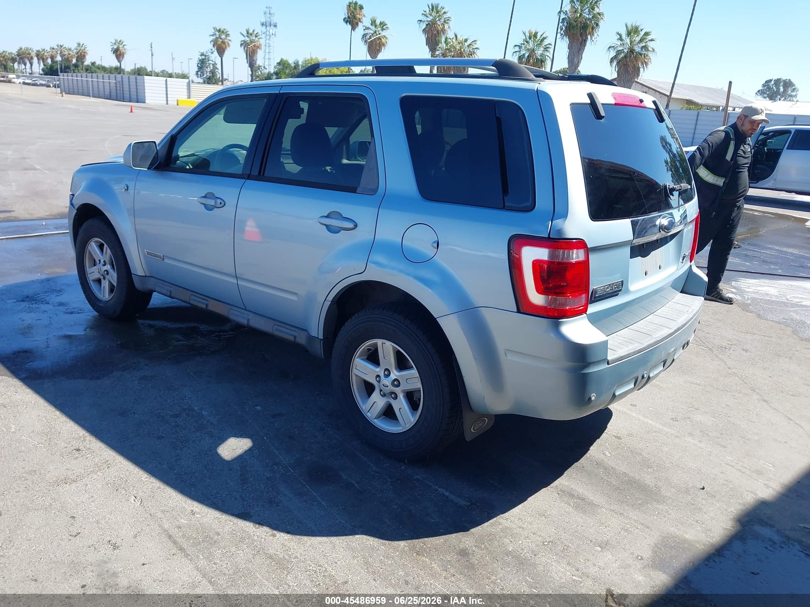 2008 Ford Escape Hybrid   Blue vin: 1FMCU49H48KB66597