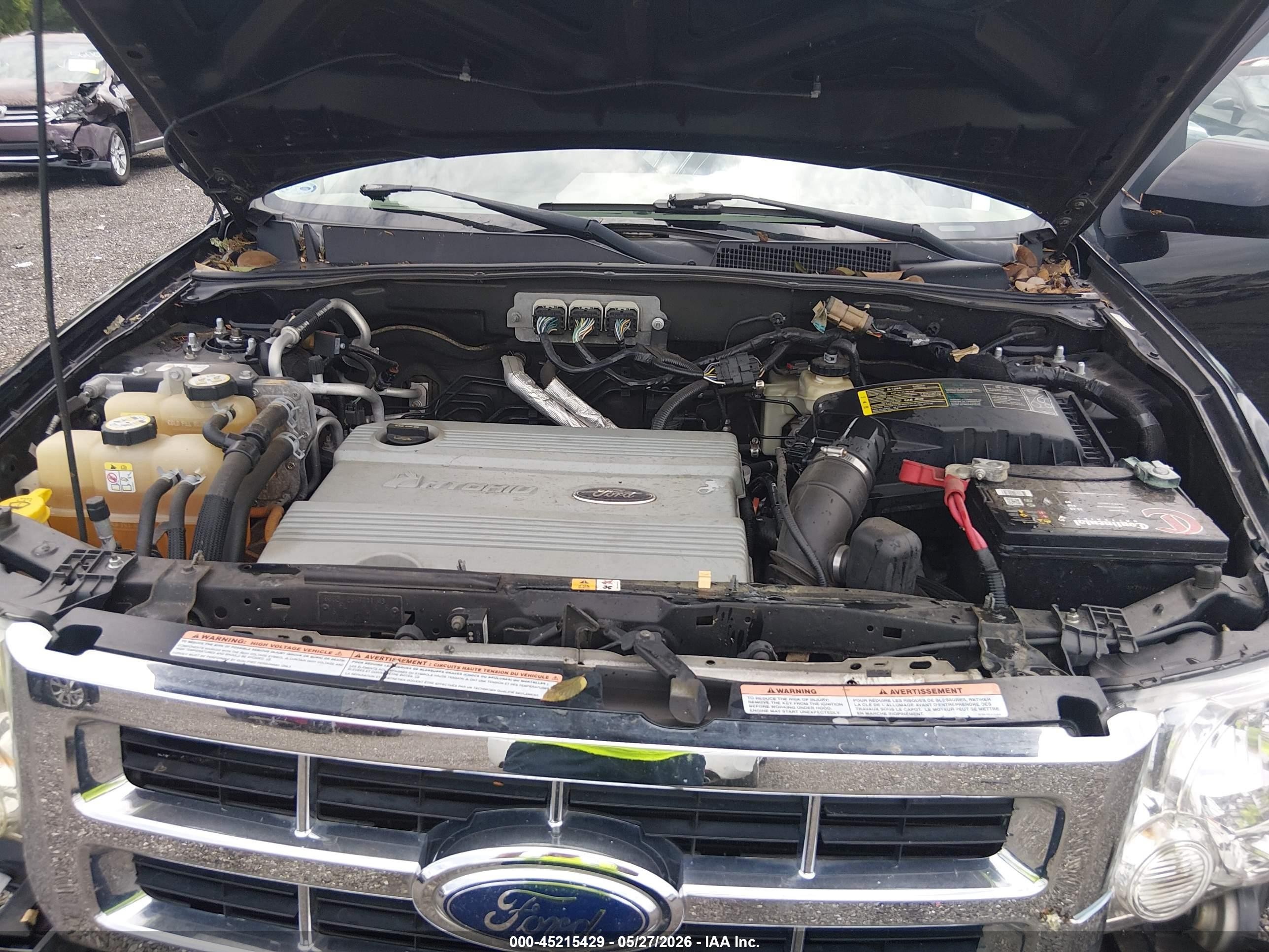 2008 Ford Escape Hybrid   Black vin: 1FMCU49H58KB90035