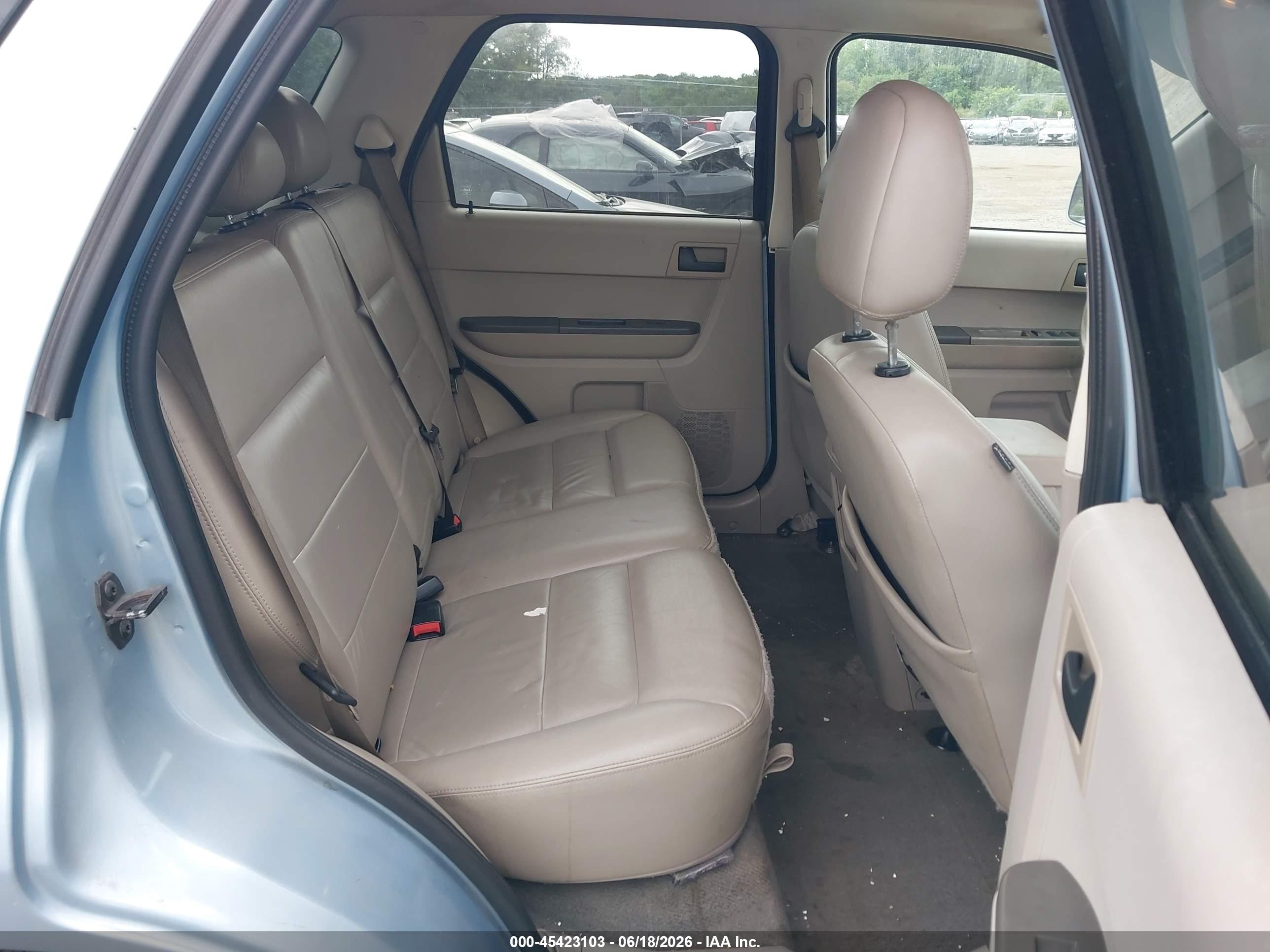 2008 Ford Escape Hybrid   Light Blue vin: 1FMCU49H58KE60574