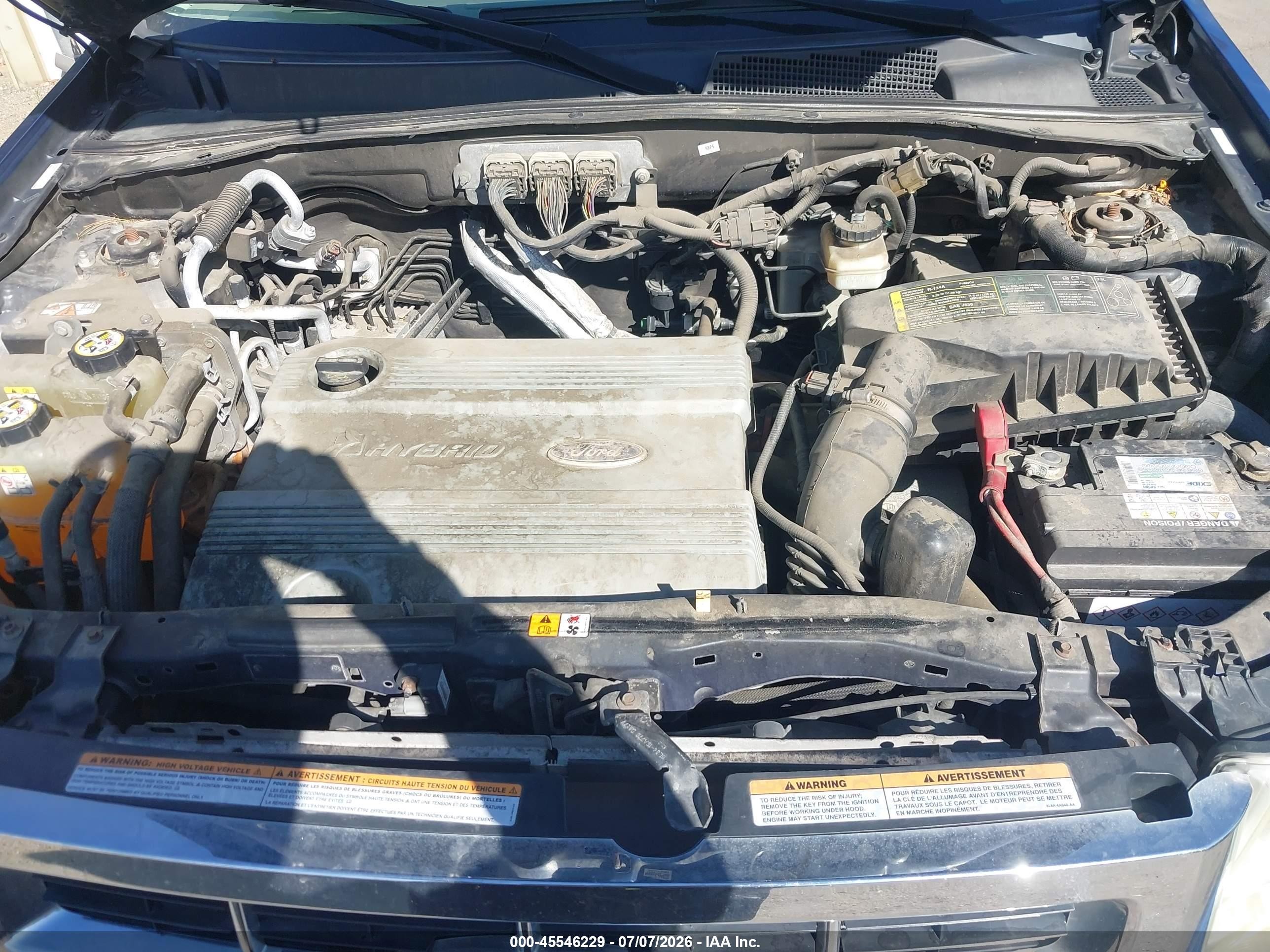 2008 Ford Escape Hybrid   Blue vin: 1FMCU49H68KC93027