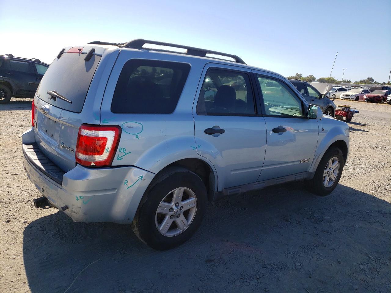 2008 Ford Escape Hev Blue vin: 1FMCU49H68KD83231