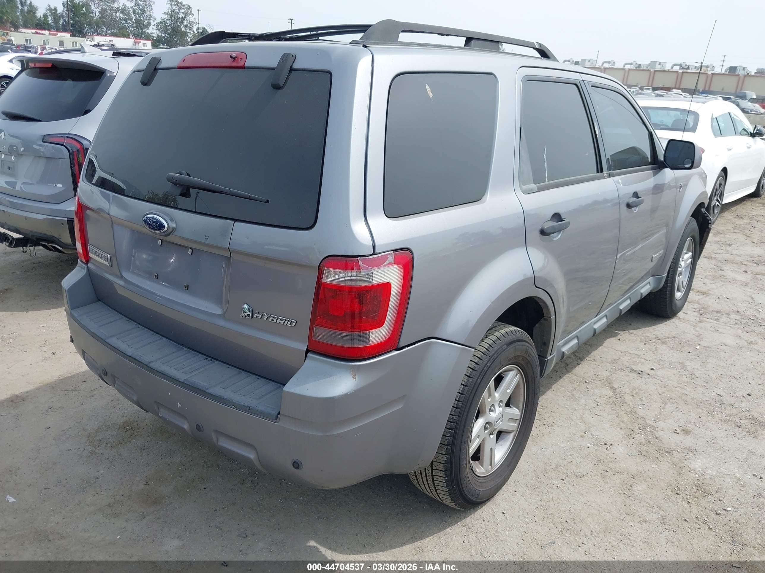 2008 Ford Escape Hybrid Gray vin: 1FMCU49H68KE78288