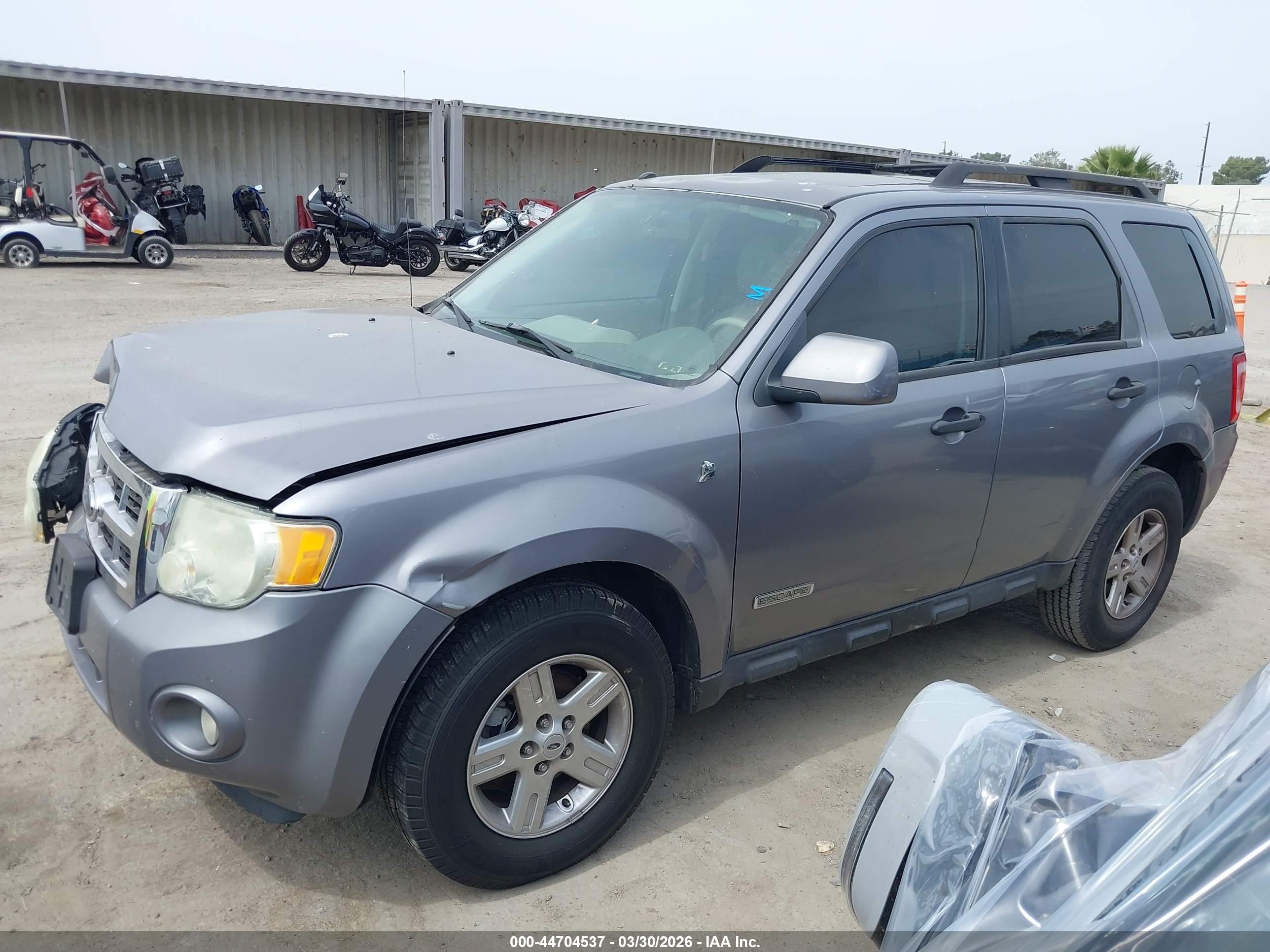 2008 Ford Escape Hybrid Gray vin: 1FMCU49H68KE78288