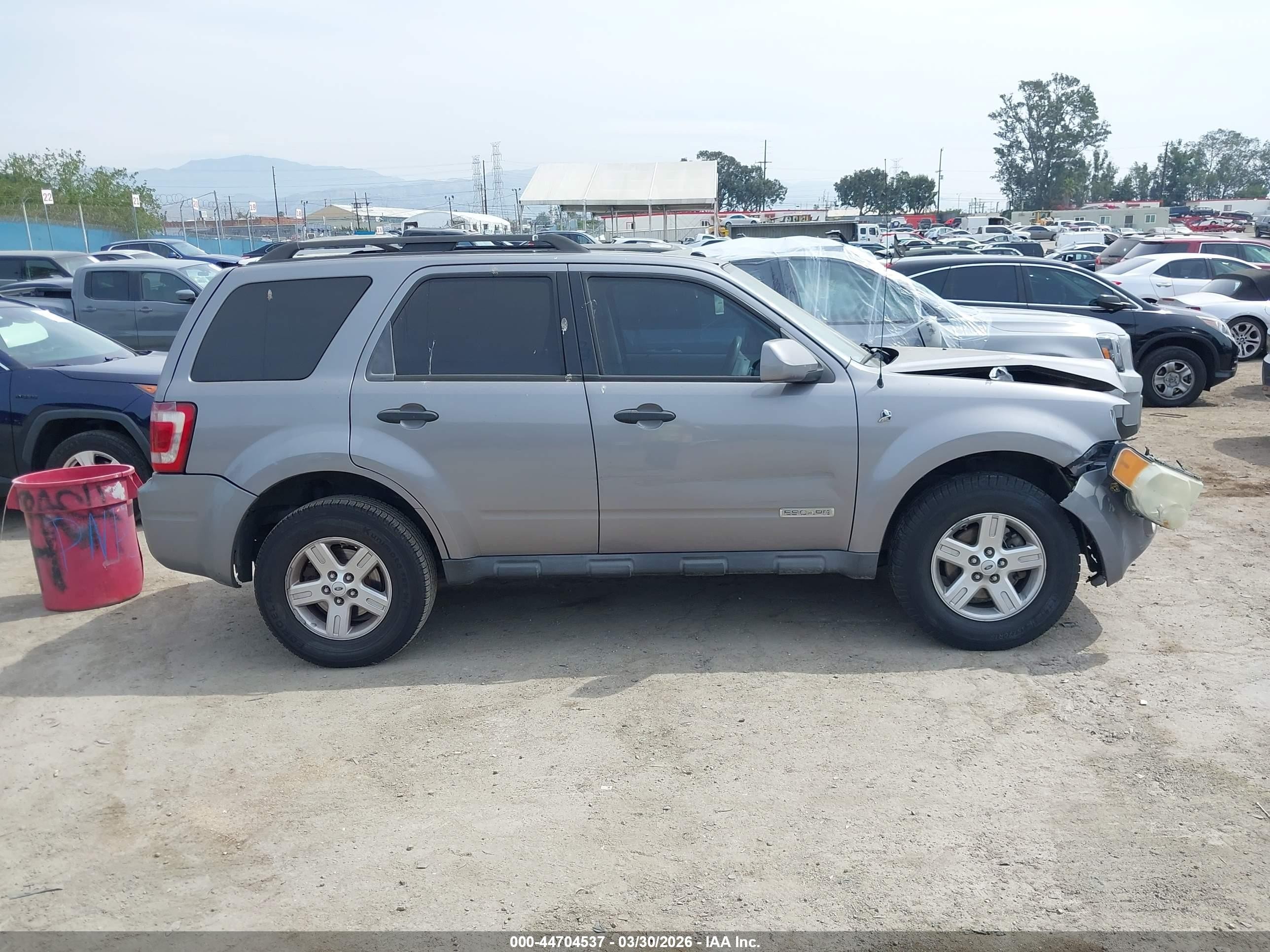 2008 Ford Escape Hybrid Gray vin: 1FMCU49H68KE78288