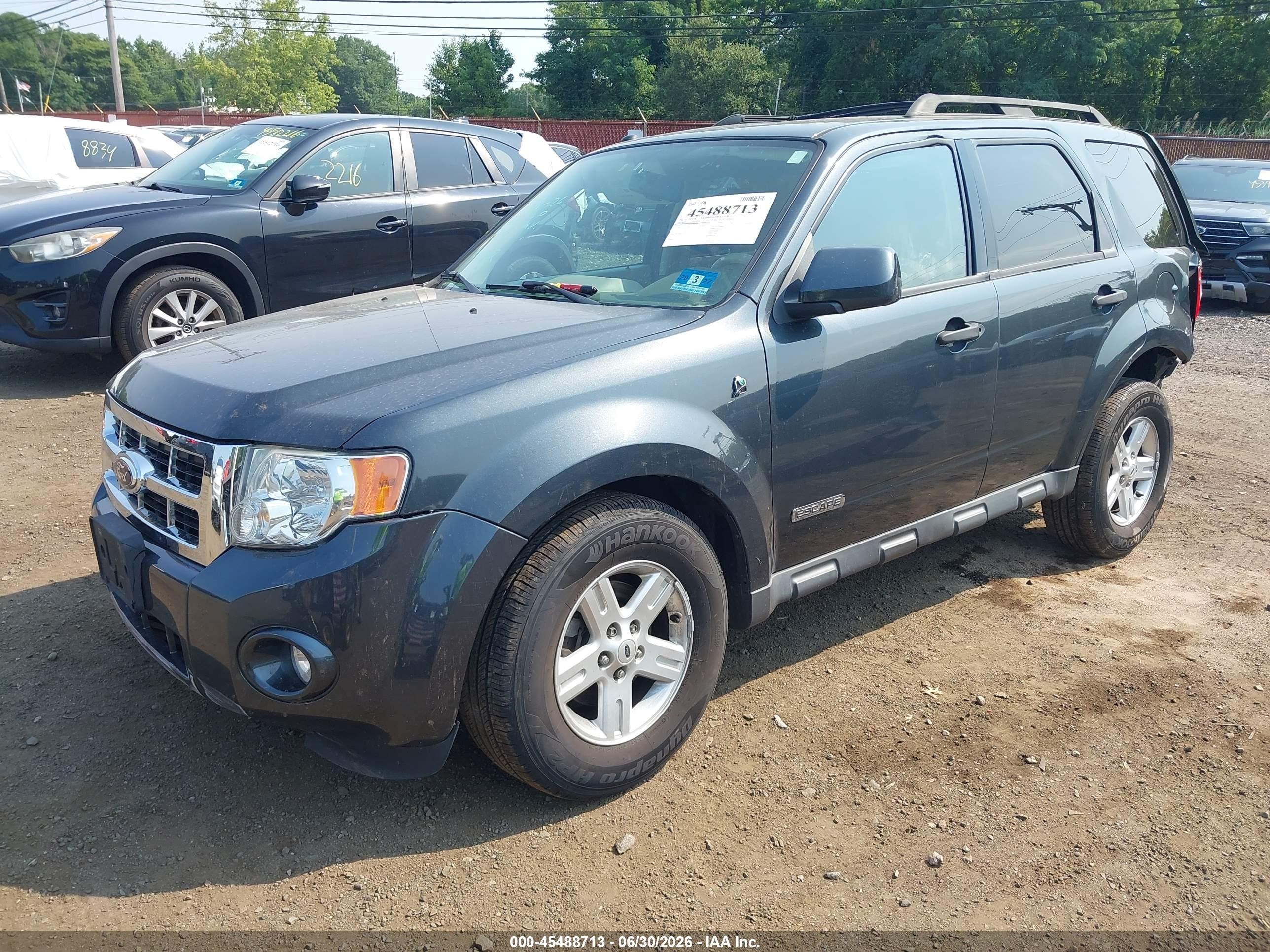2008 Ford Escape Hybrid   Gray vin: 1FMCU49H78KD48472