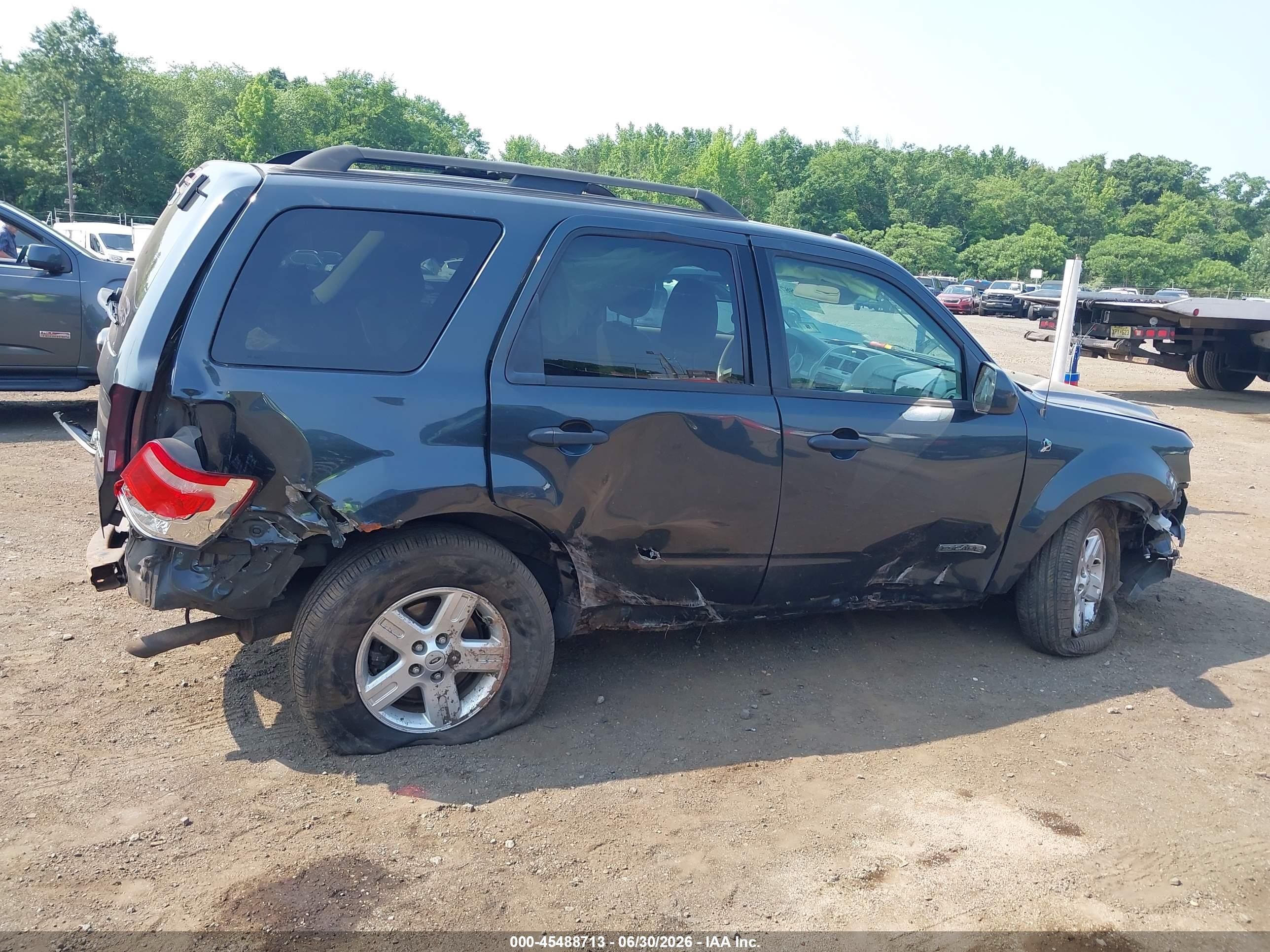 2008 Ford Escape Hybrid   Gray vin: 1FMCU49H78KD48472