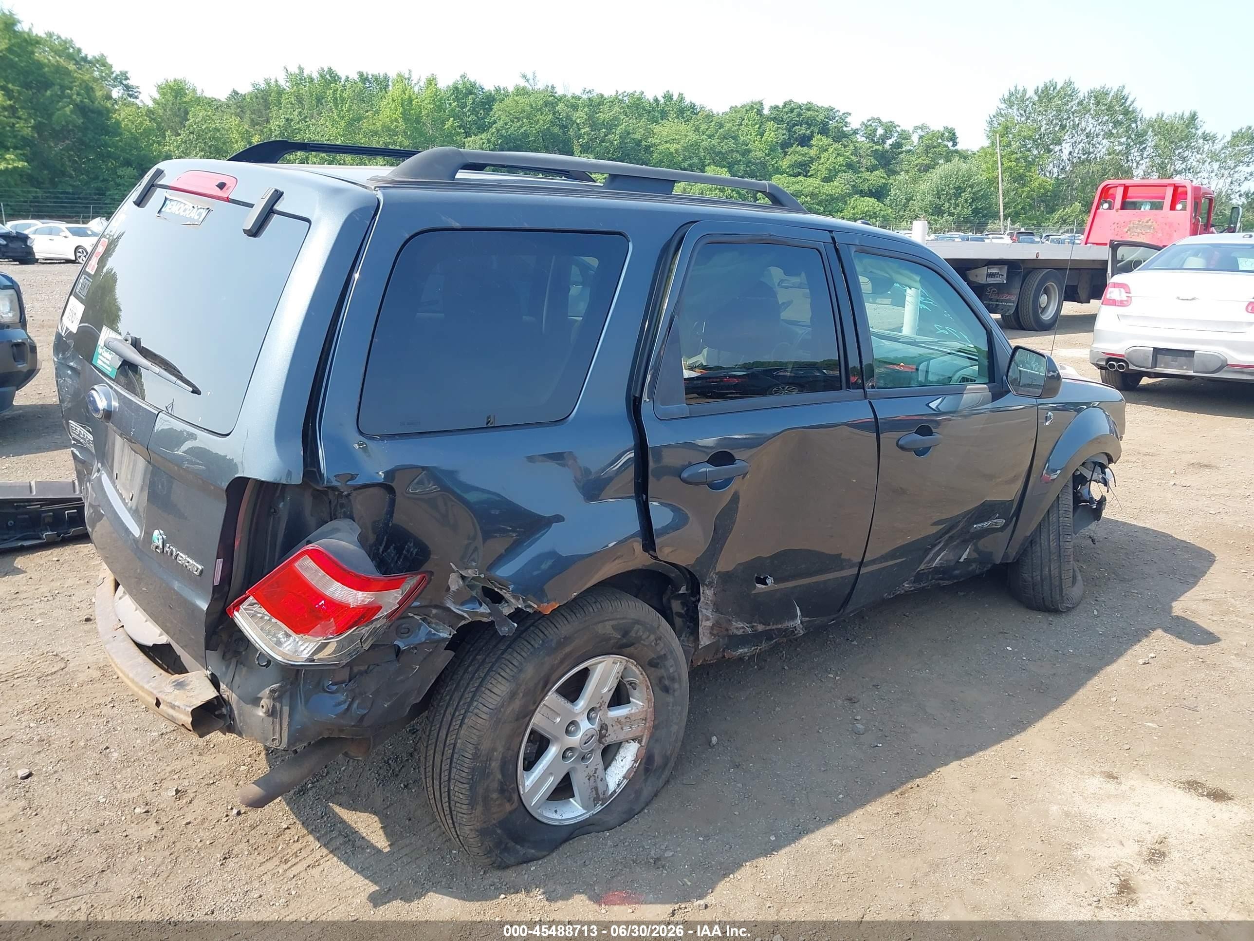 2008 Ford Escape Hybrid   Gray vin: 1FMCU49H78KD48472