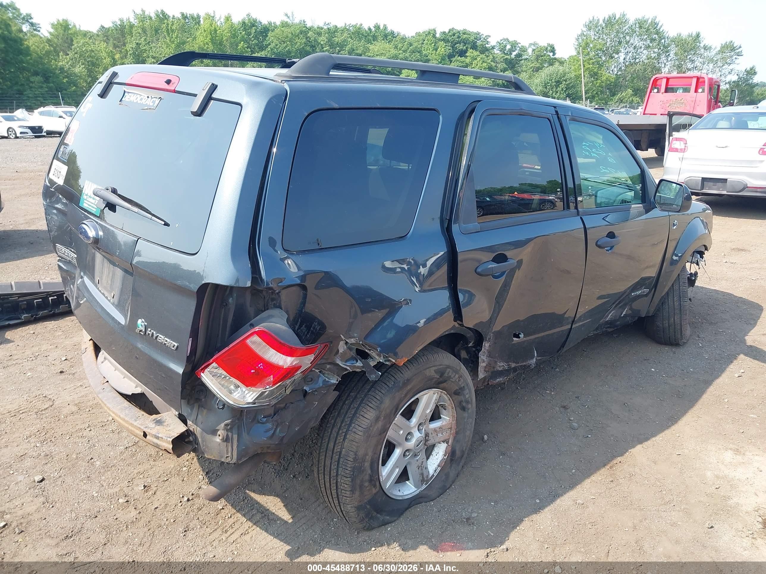 2008 Ford Escape Hybrid   Gray vin: 1FMCU49H78KD48472