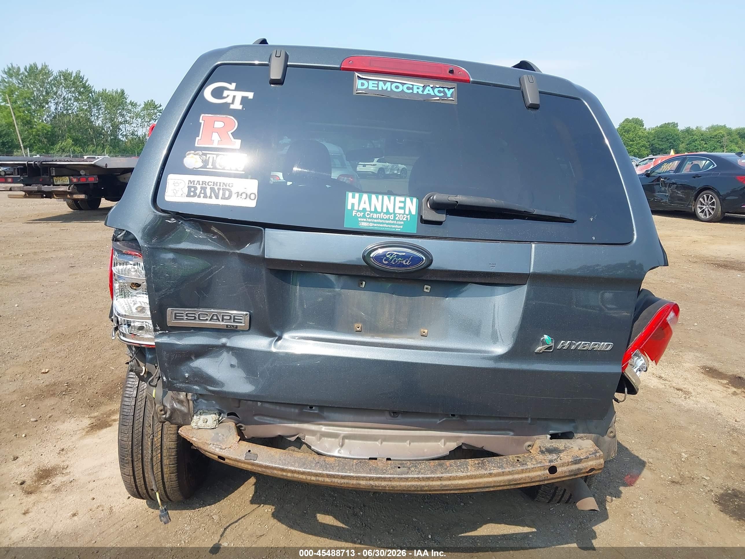2008 Ford Escape Hybrid   Gray vin: 1FMCU49H78KD48472