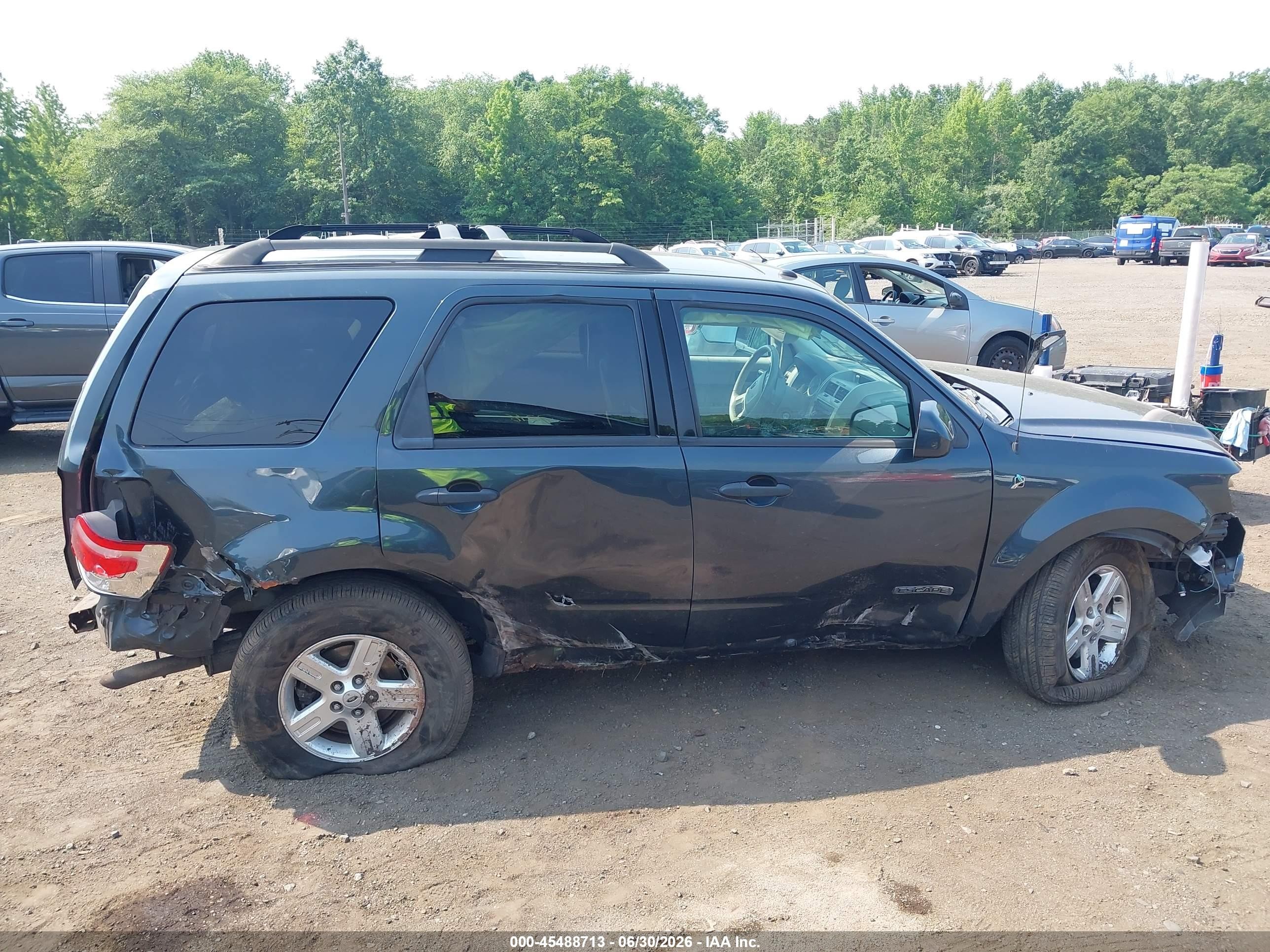 2008 Ford Escape Hybrid   Gray vin: 1FMCU49H78KD48472