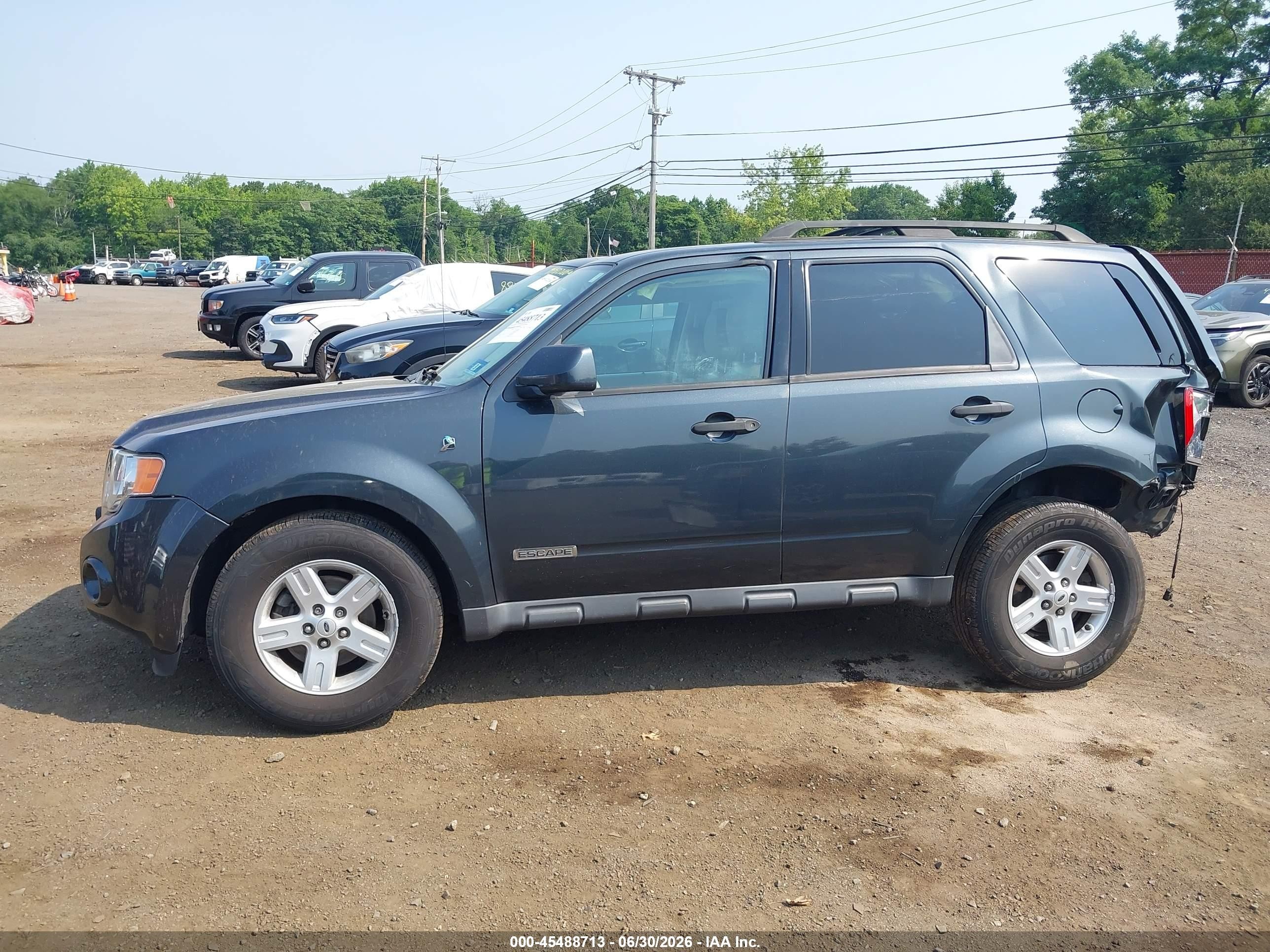 2008 Ford Escape Hybrid   Gray vin: 1FMCU49H78KD48472