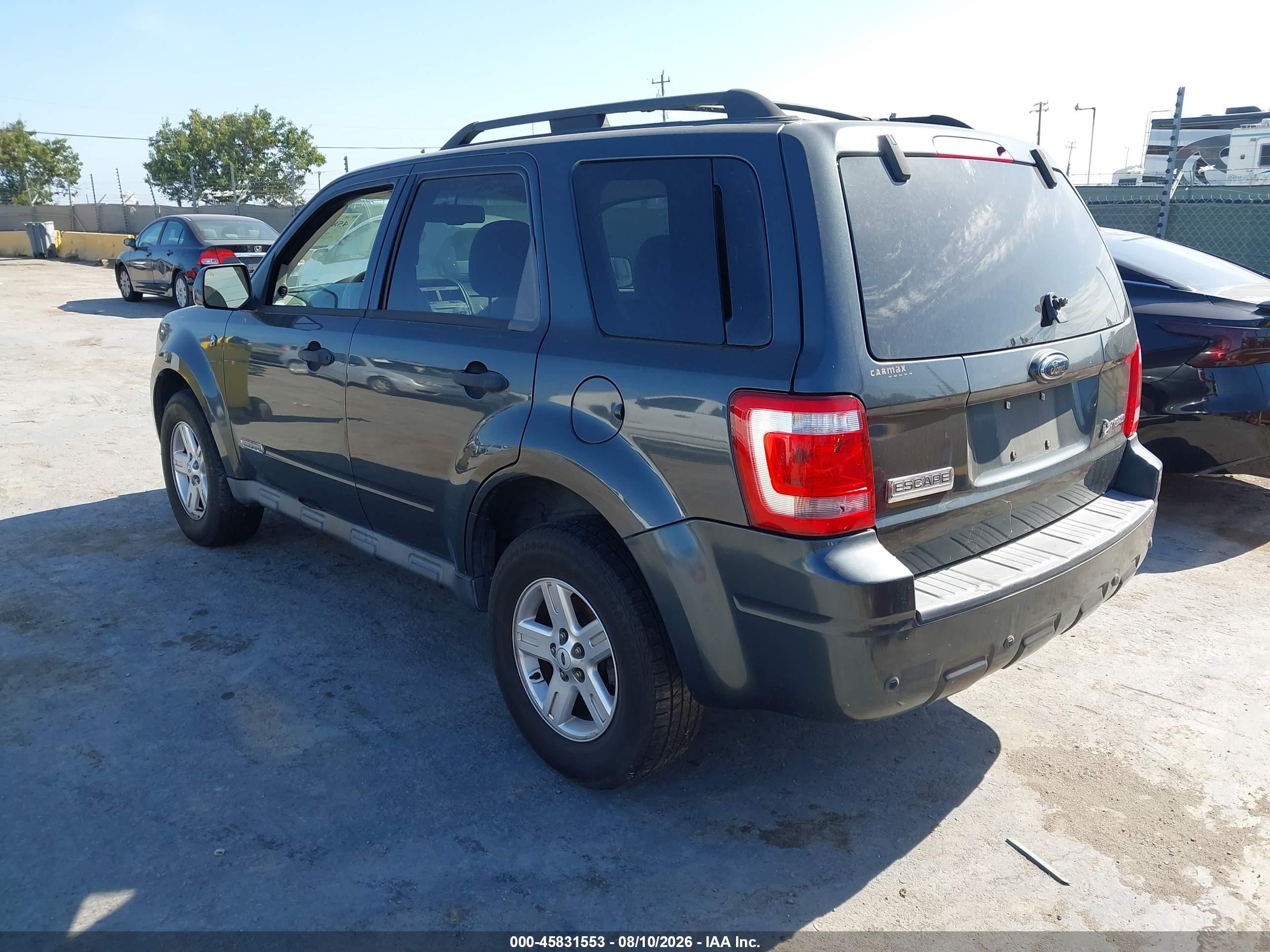2008 Ford Escape Hybrid   Gray vin: 1FMCU49H78KE65243