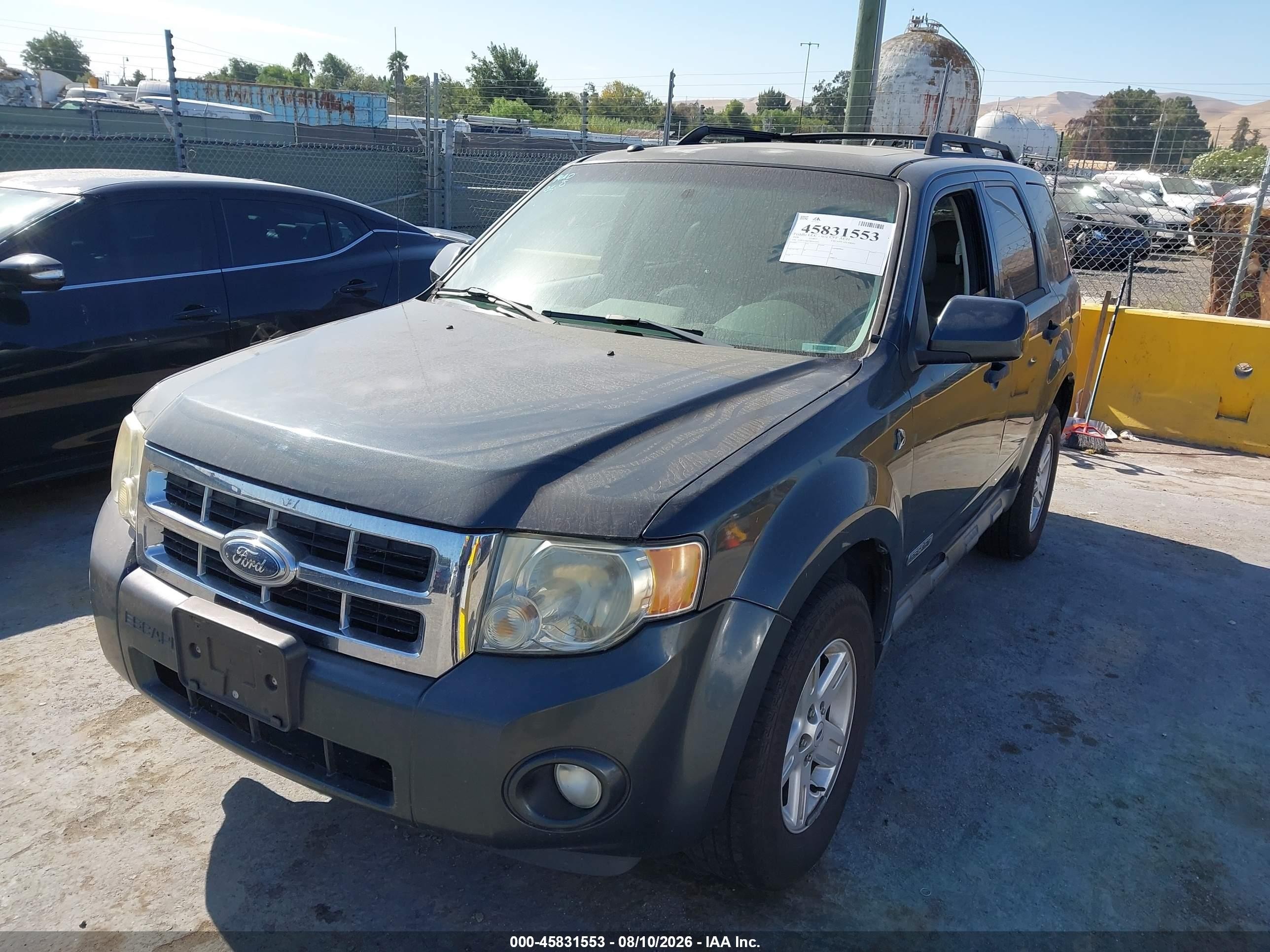 2008 Ford Escape Hybrid   Gray vin: 1FMCU49H78KE65243