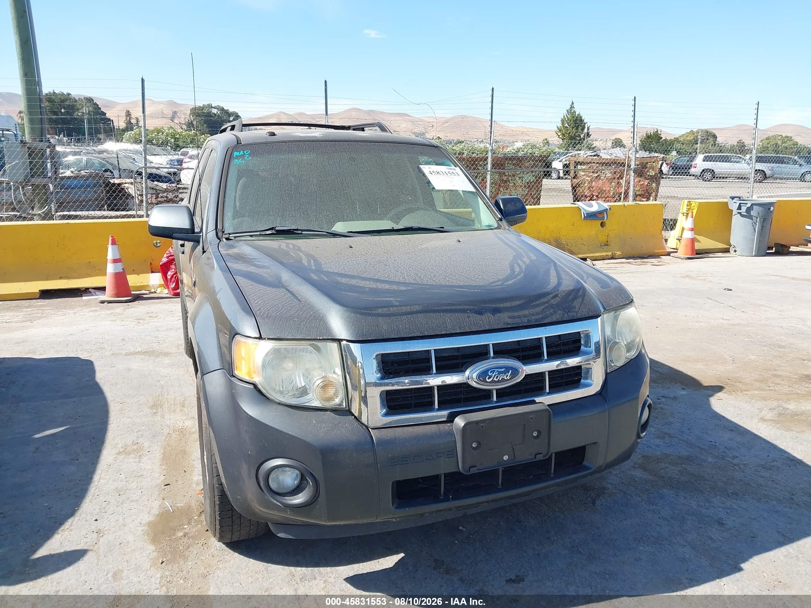 2008 Ford Escape Hybrid   Gray vin: 1FMCU49H78KE65243