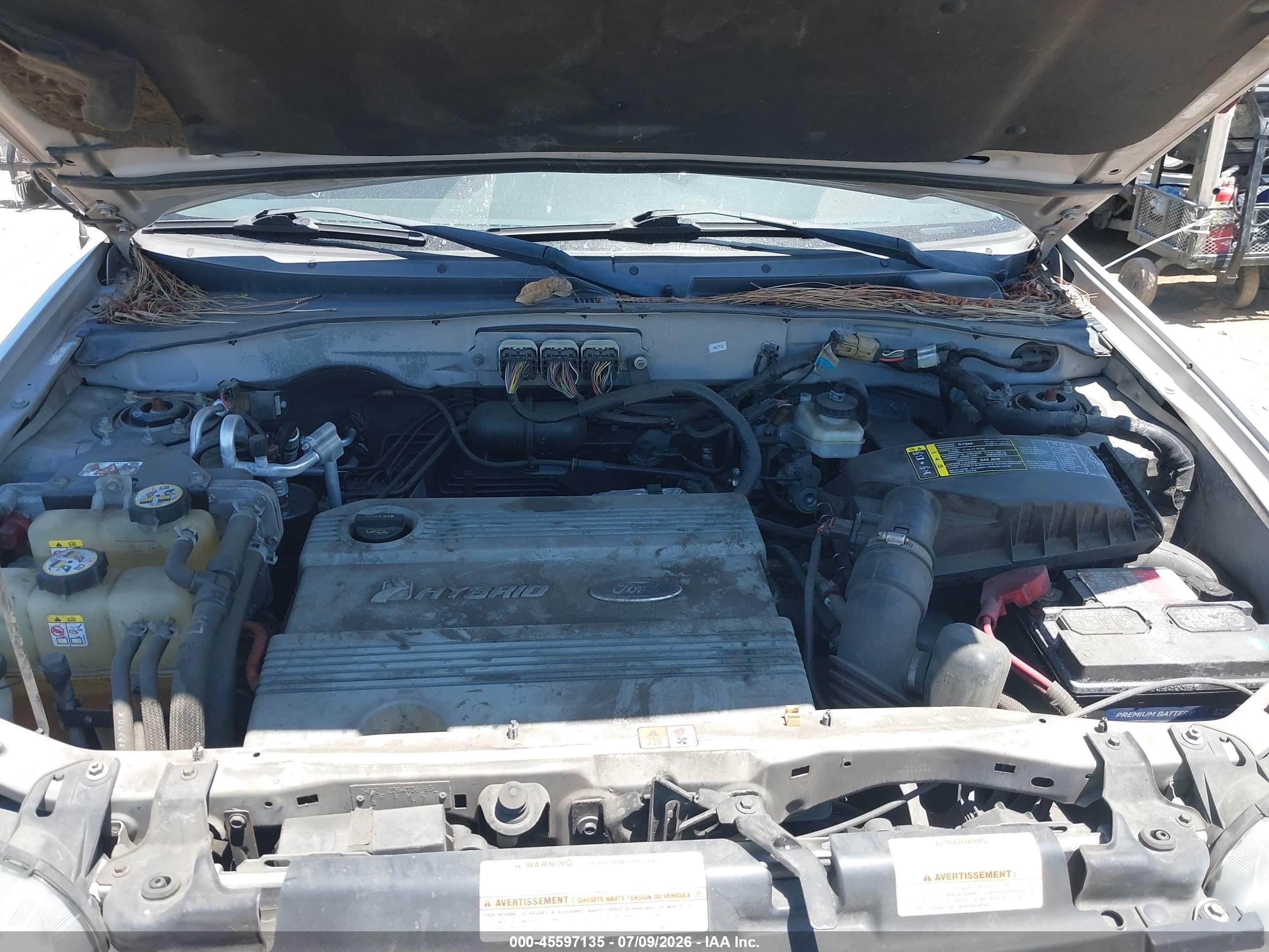 2007 Ford Escape Hybrid   Gray vin: 1FMCU49H87KA41200