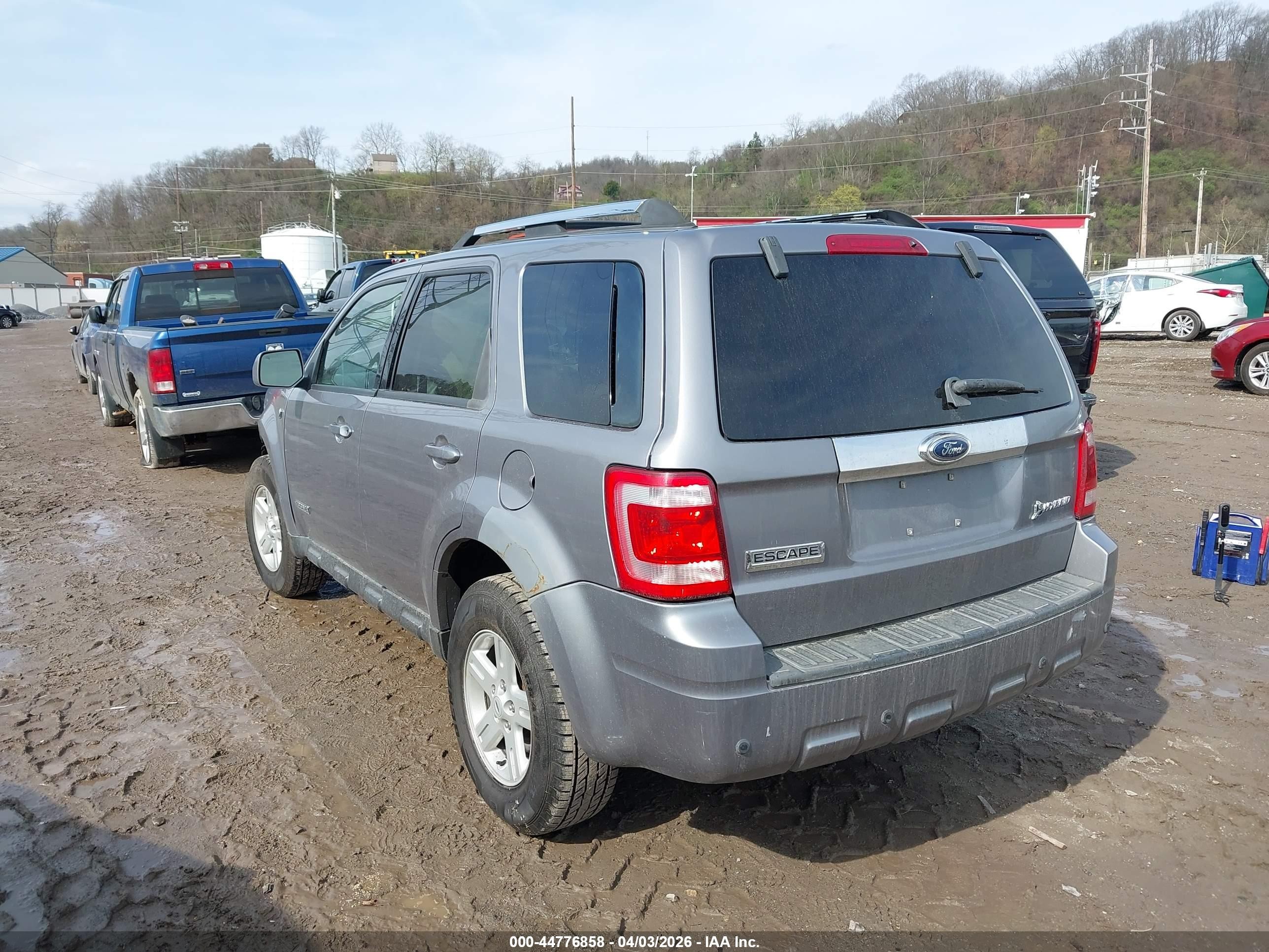 2008 Ford Escape Hybrid   Gray vin: 1FMCU49H88KE47012