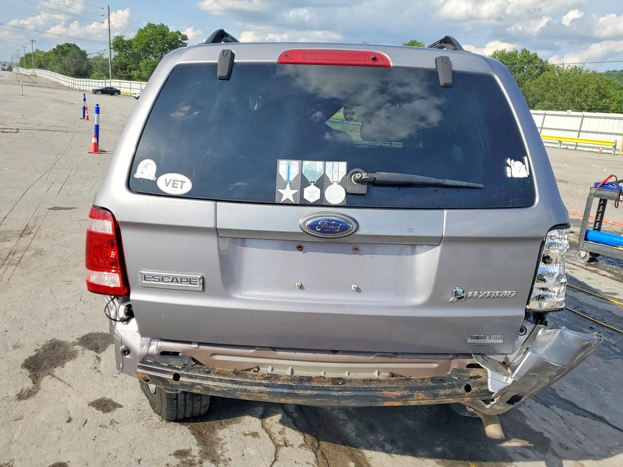 2008 Ford Escape Hev Gray vin: 1FMCU49H98KE09093