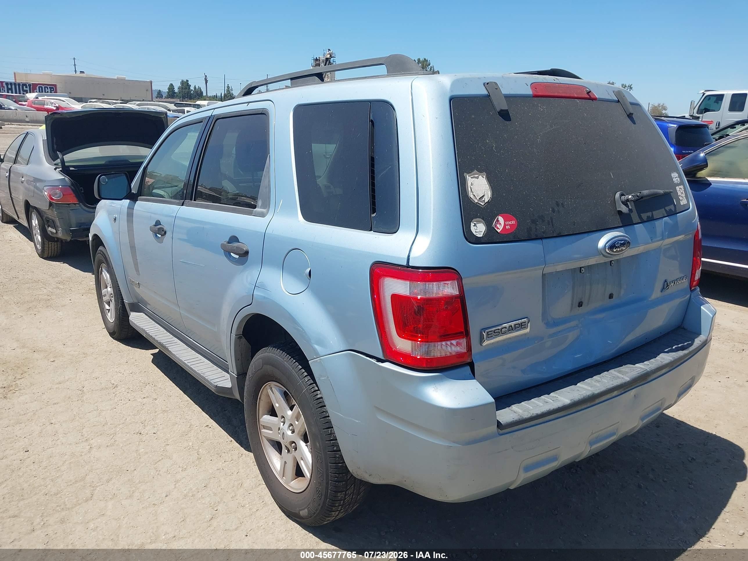2008 Ford Escape Hybrid   Синий vin: 1FMCU49HX8KB09109