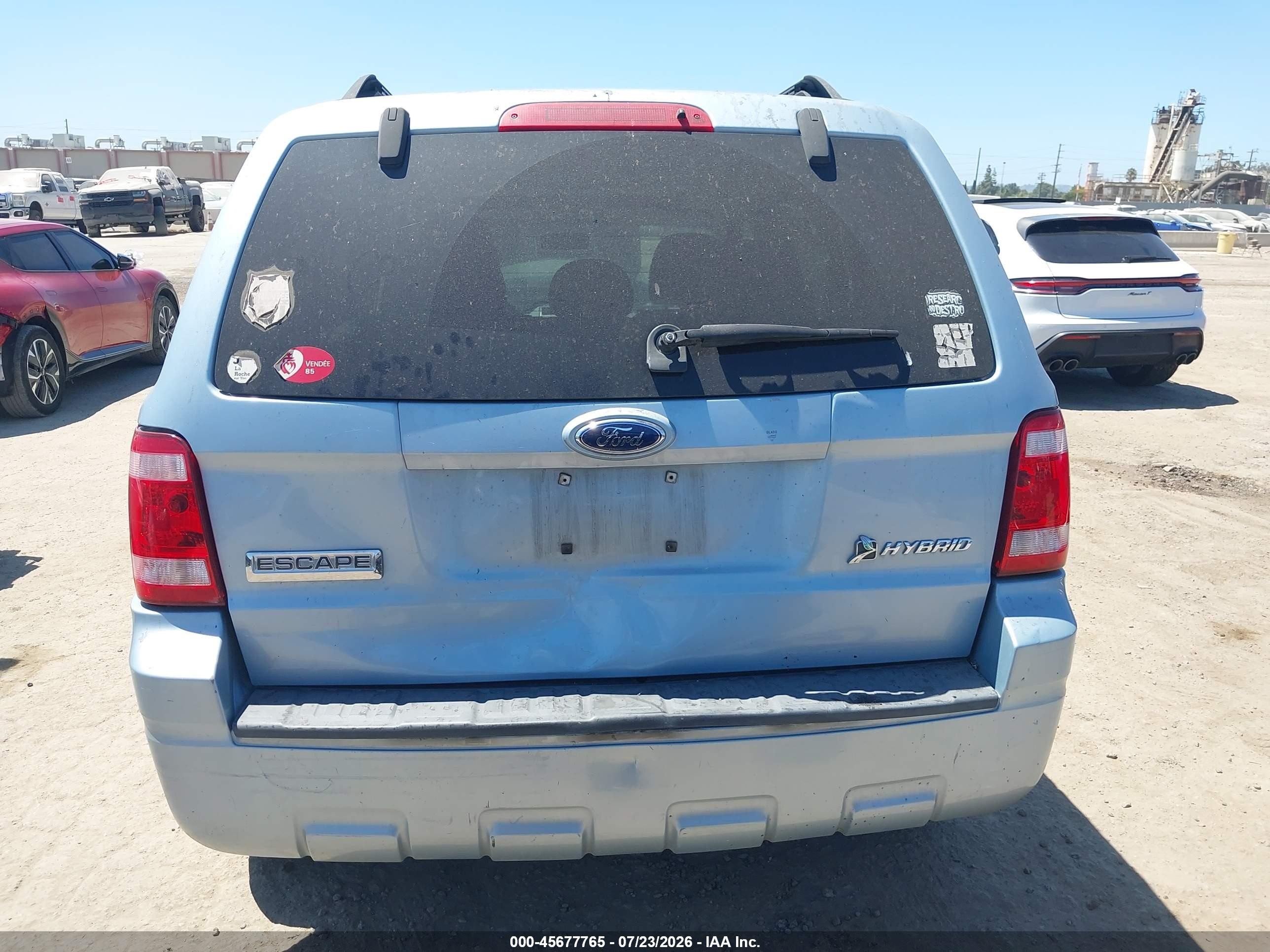 2008 Ford Escape Hybrid   Синий vin: 1FMCU49HX8KB09109