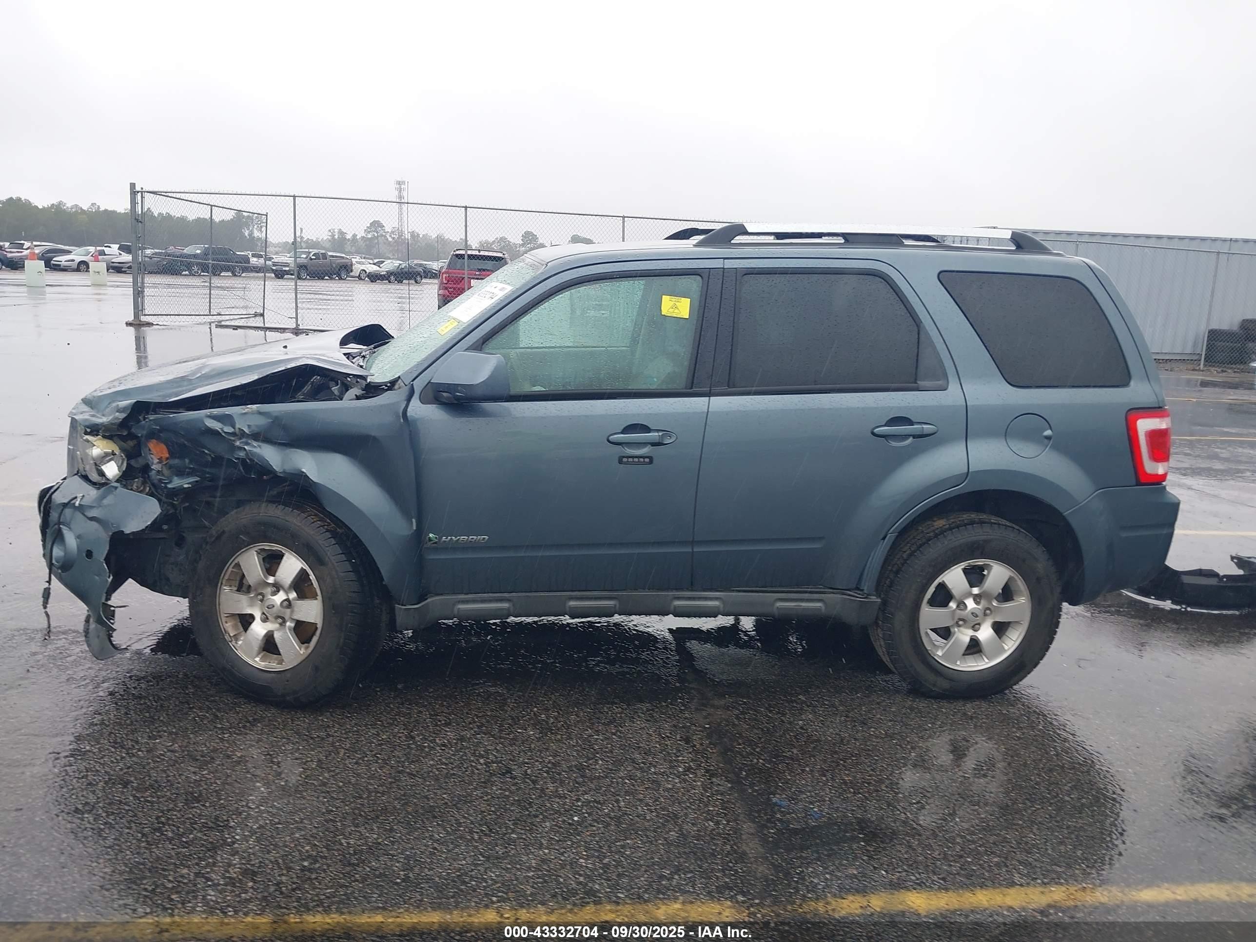 2010 Ford Escape Hybrid Limited Blue vin: 1FMCU4K31AKC62921