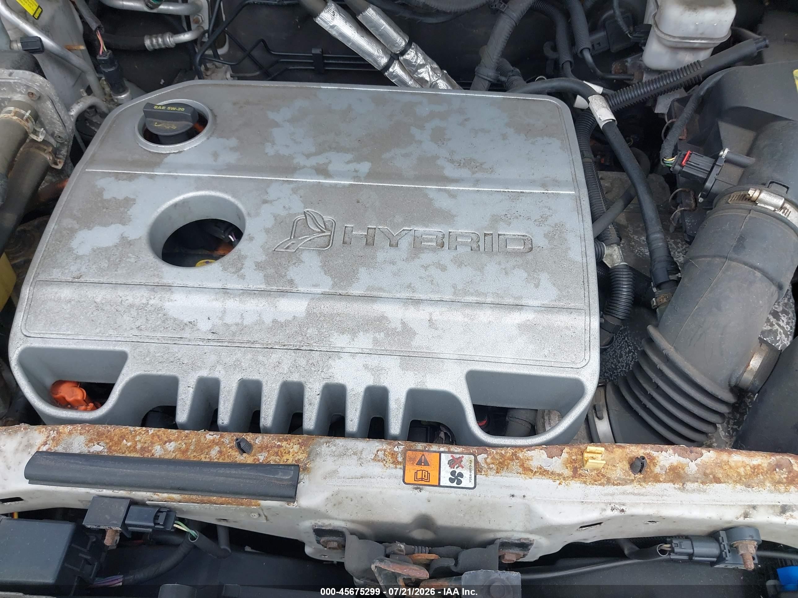 2010 Ford Escape Hybrid Белый vin: 1FMCU4K31AKC68587