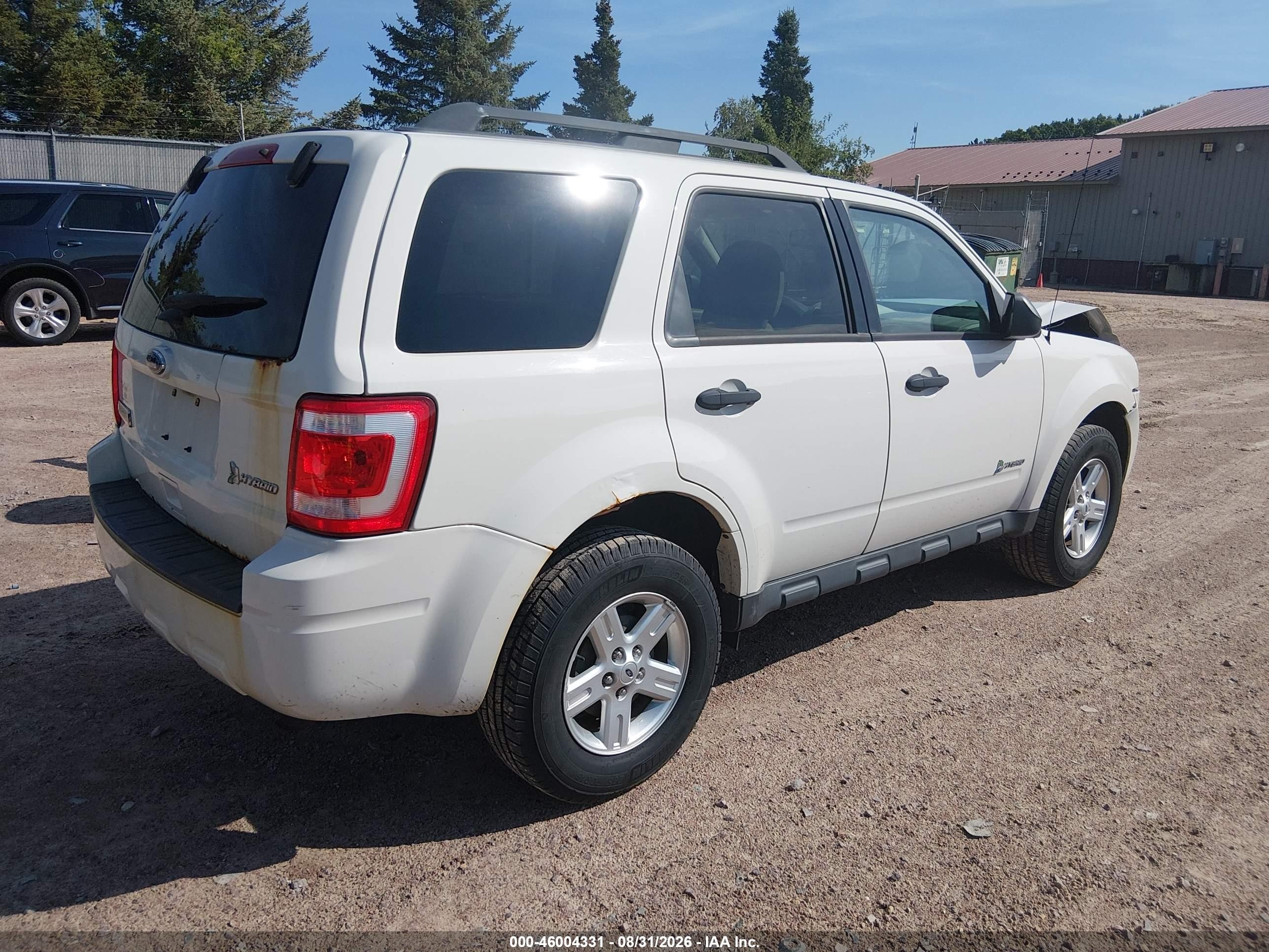 2011 Ford Escape Hybrid   Белый vin: 1FMCU4K31BKB64182