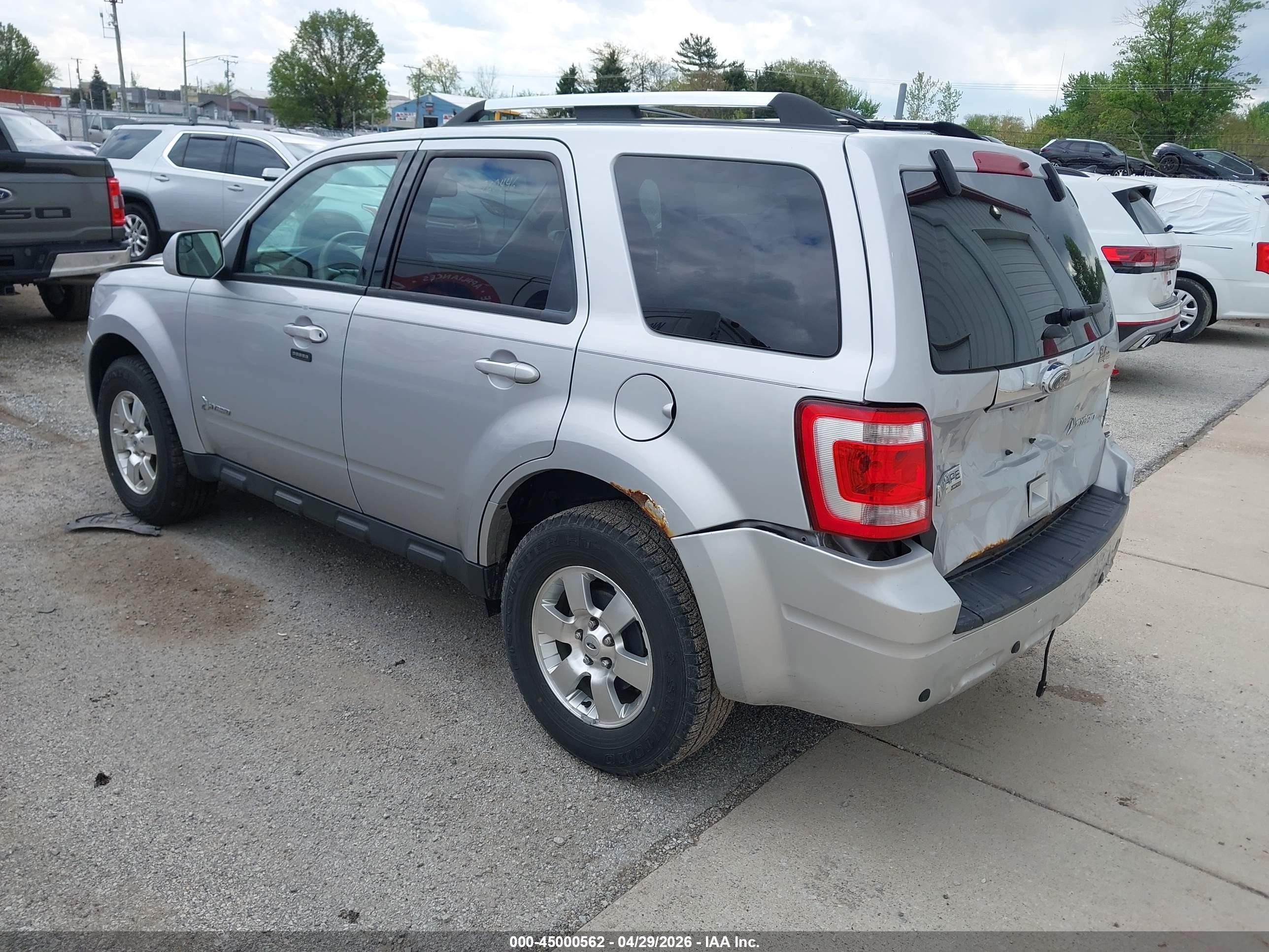 2012 Ford Escape Hybrid Limited Серебряный vin: 1FMCU4K31CKB11774