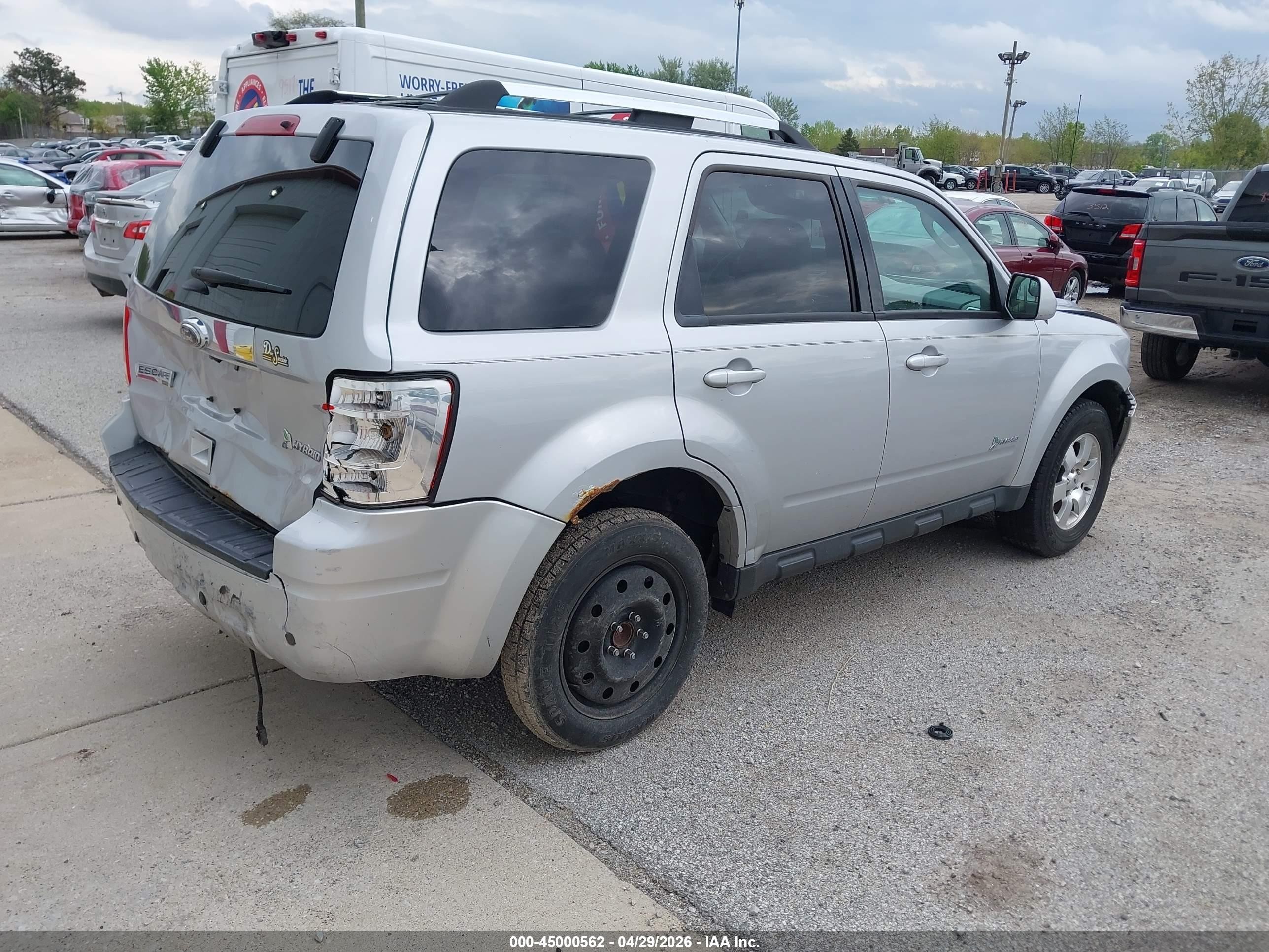 2012 Ford Escape Hybrid Limited Серебряный vin: 1FMCU4K31CKB11774