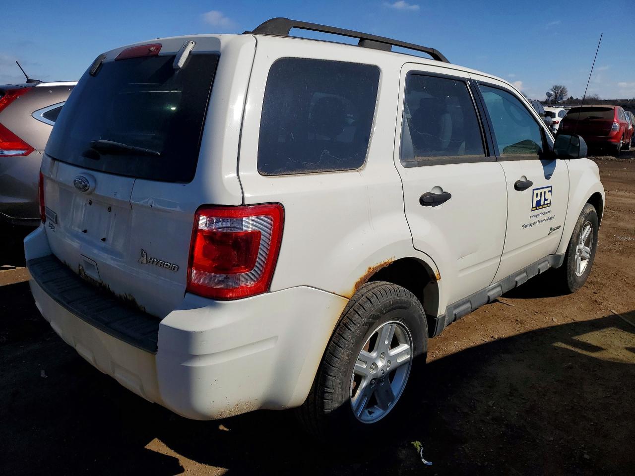 2011 Ford Escape Hybrid White vin: 1FMCU4K32BKC02812