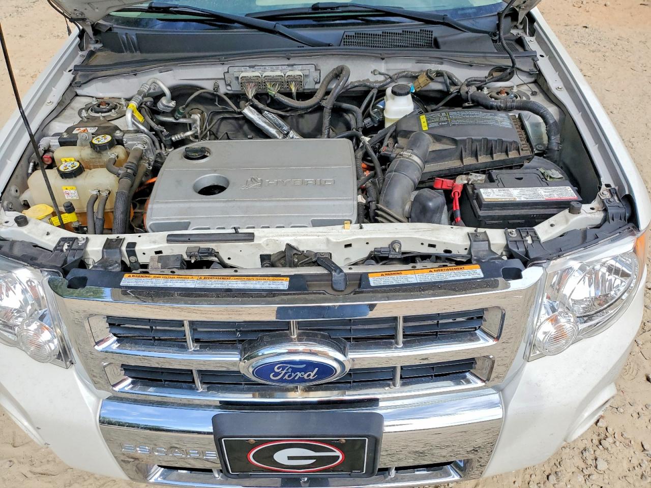 2010 Ford Escape Hybrid White vin: 1FMCU4K35AKB30857