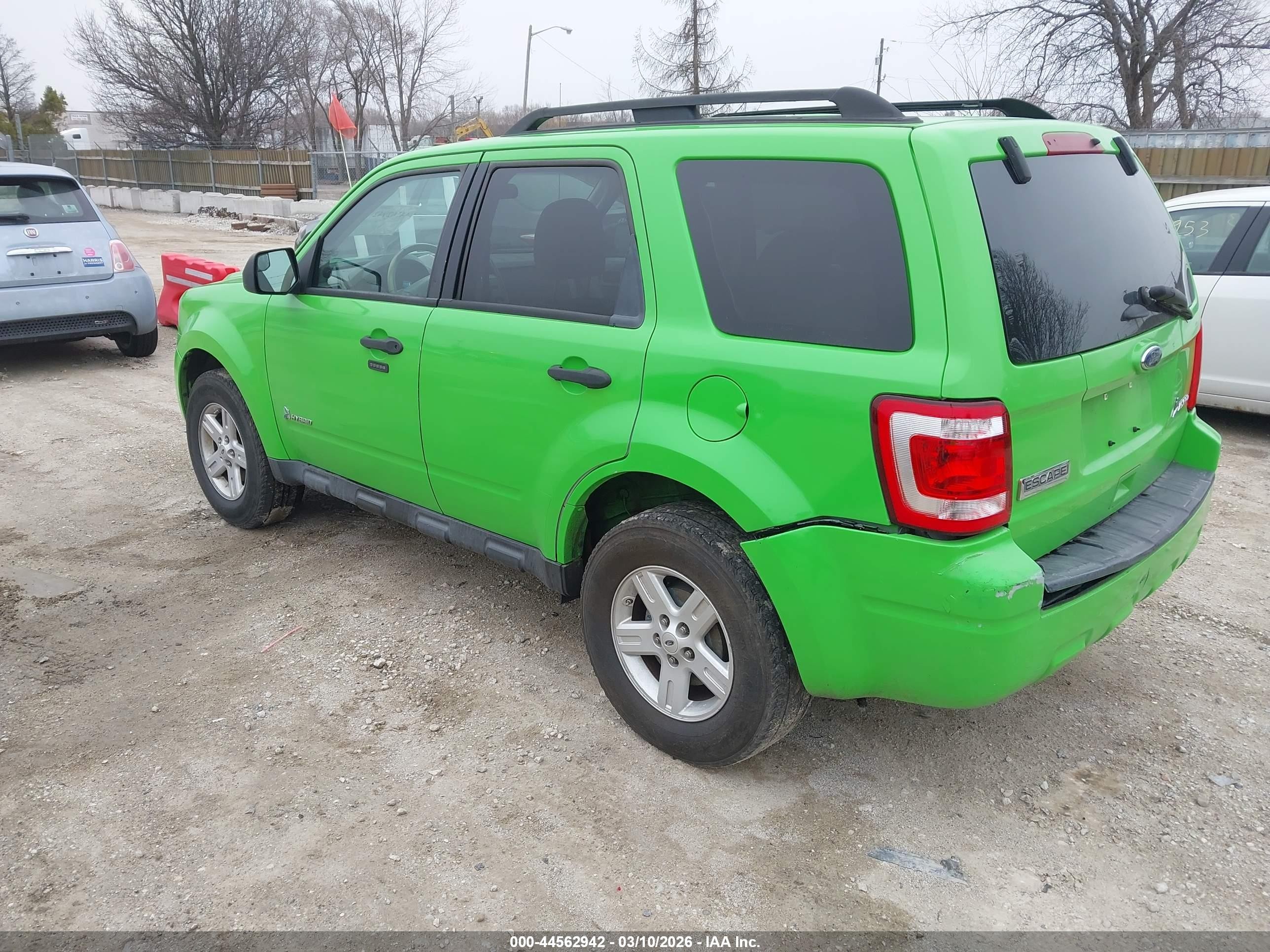 2011 Ford Escape Hybrid Green vin: 1FMCU4K35BKA94184