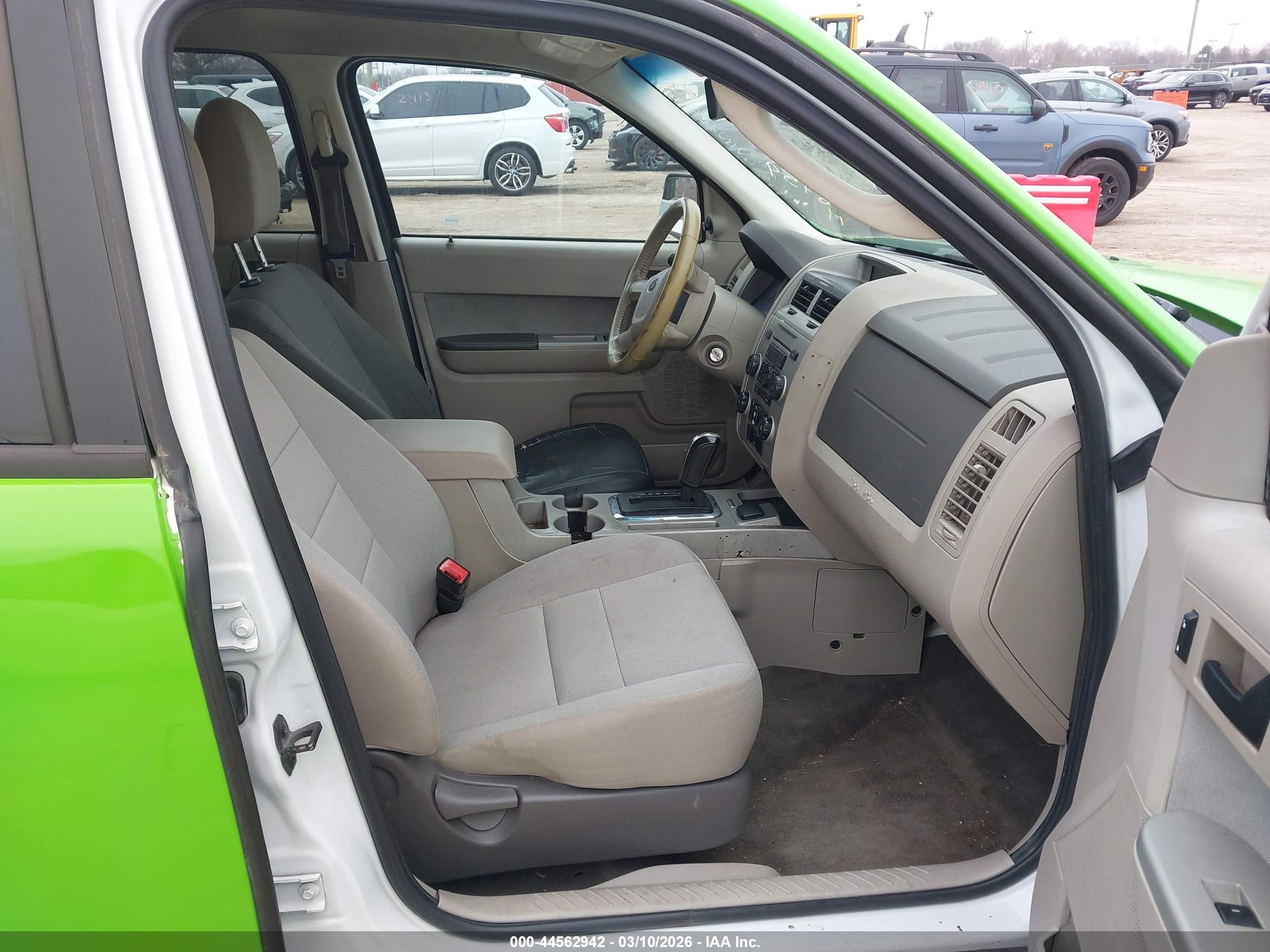 2011 Ford Escape Hybrid Green vin: 1FMCU4K35BKA94184