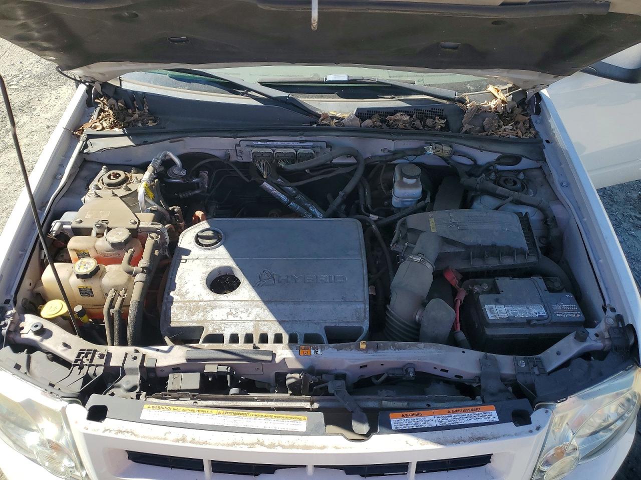 2011 Ford Escape Hybrid White vin: 1FMCU4K35BKC52216