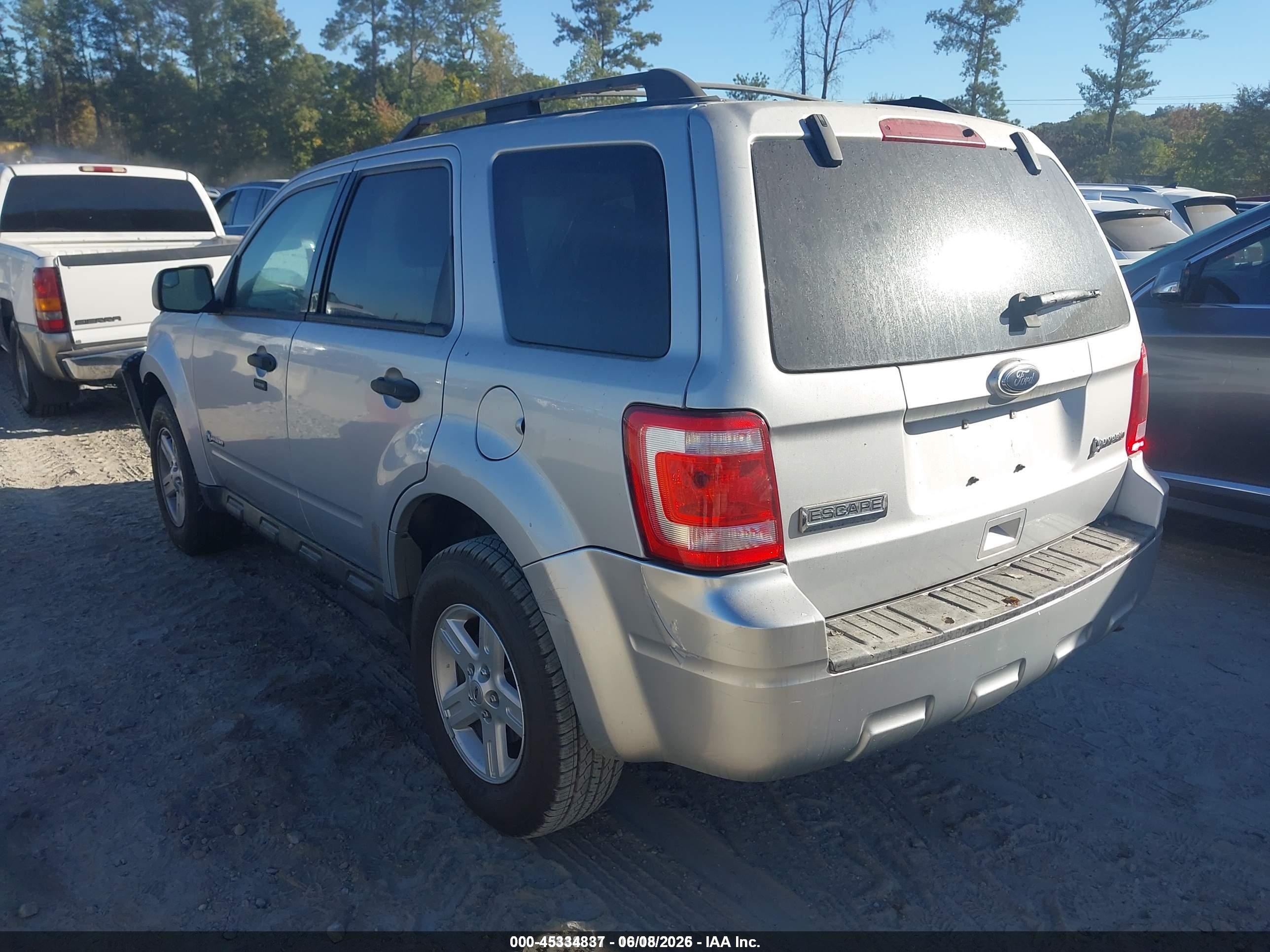 2010 Ford Escape Hybrid Limited Silver vin: 1FMCU4K36AKB55296