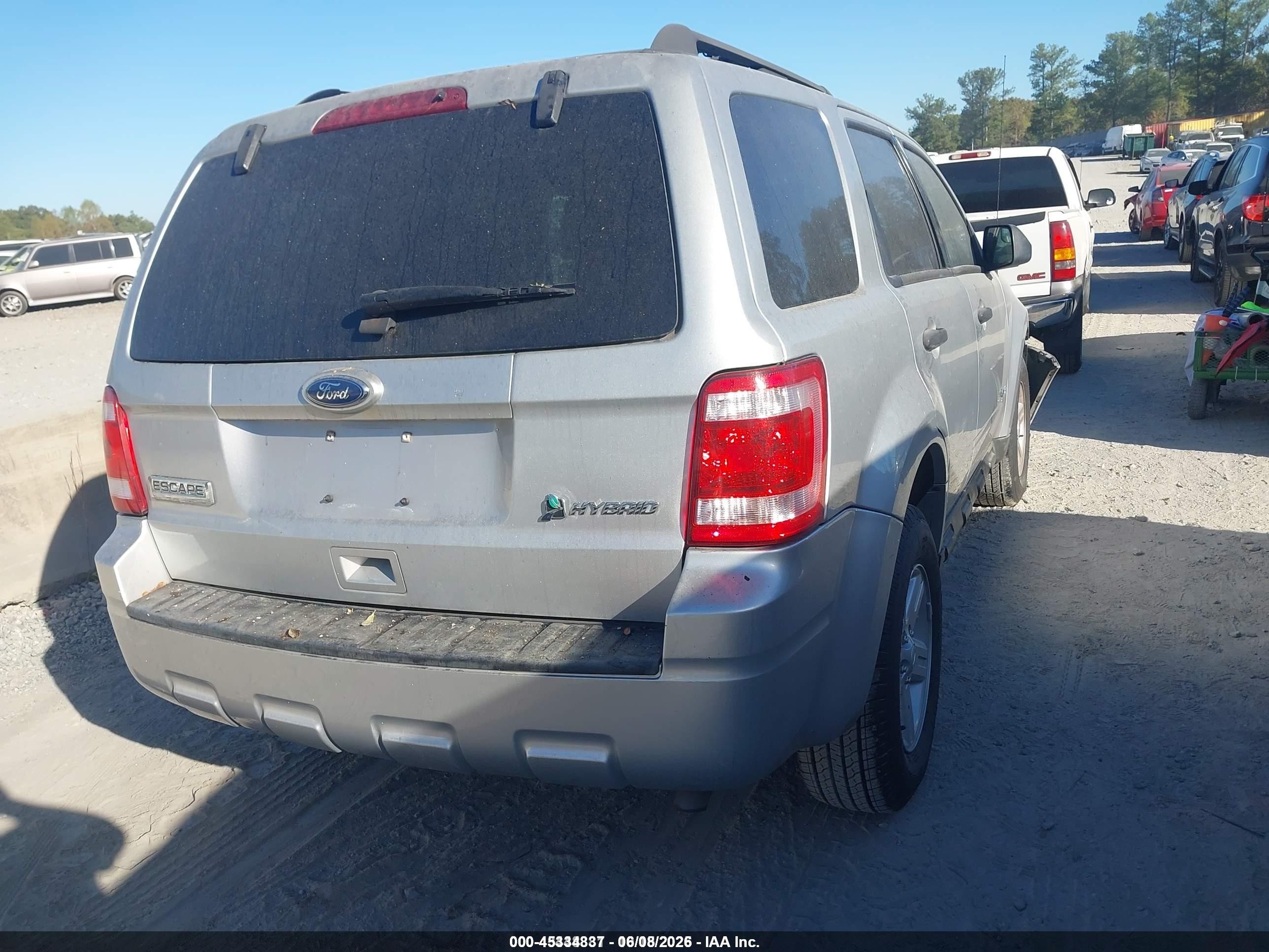 2010 Ford Escape Hybrid Limited Silver vin: 1FMCU4K36AKB55296