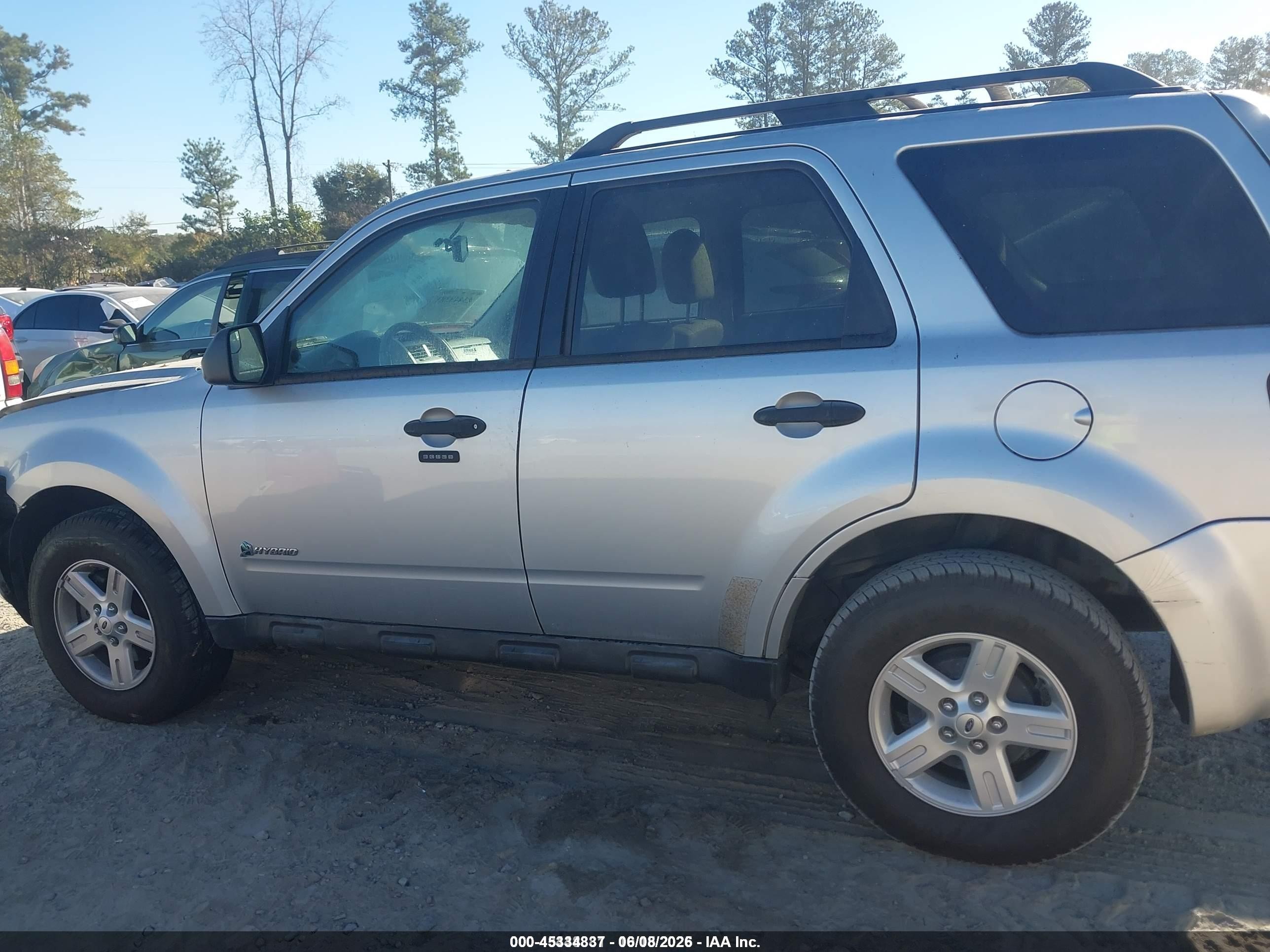 2010 Ford Escape Hybrid Limited Silver vin: 1FMCU4K36AKB55296