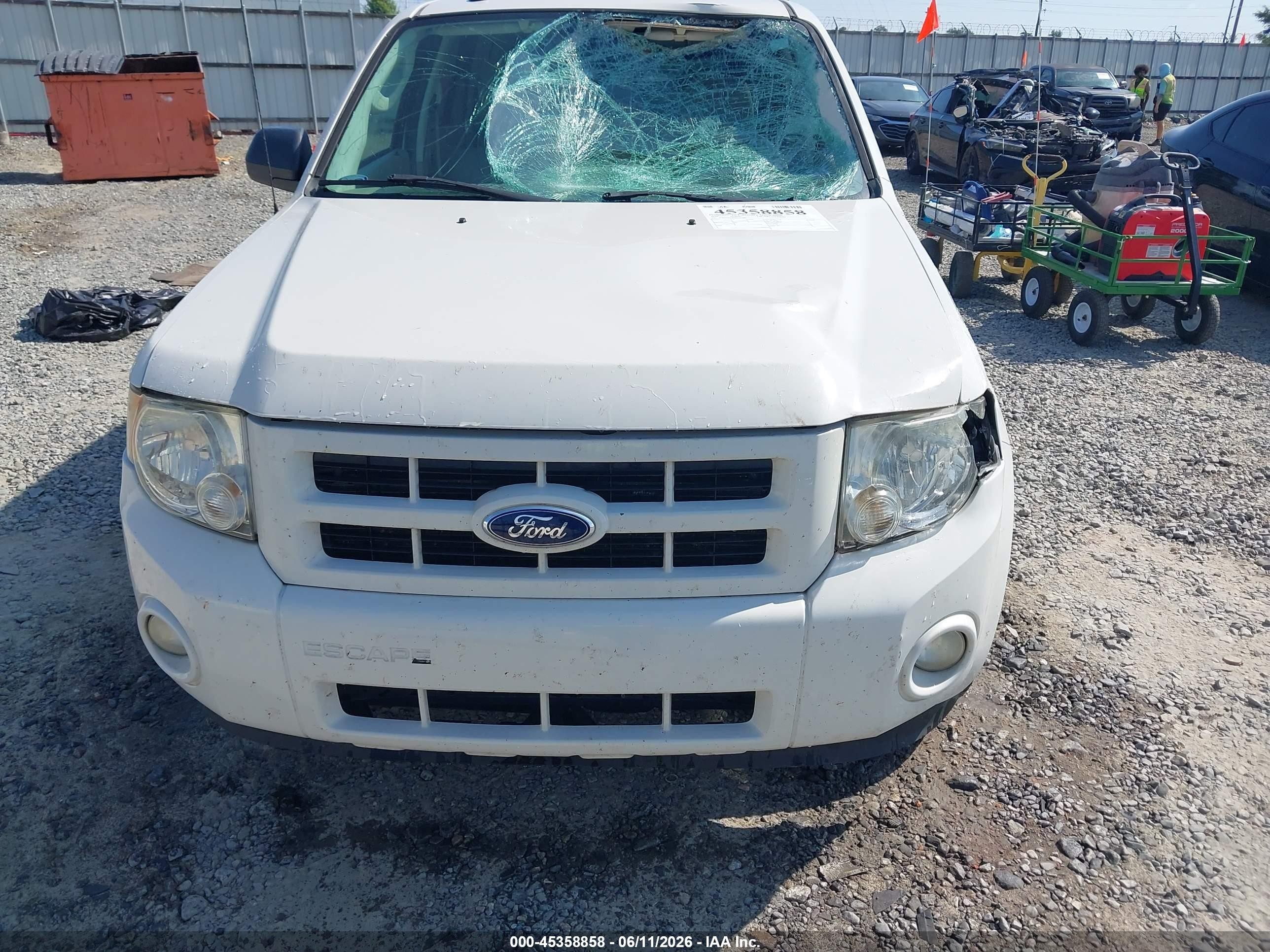 2010 Ford Escape Hybrid Limited White vin: 1FMCU4K36AKC97180