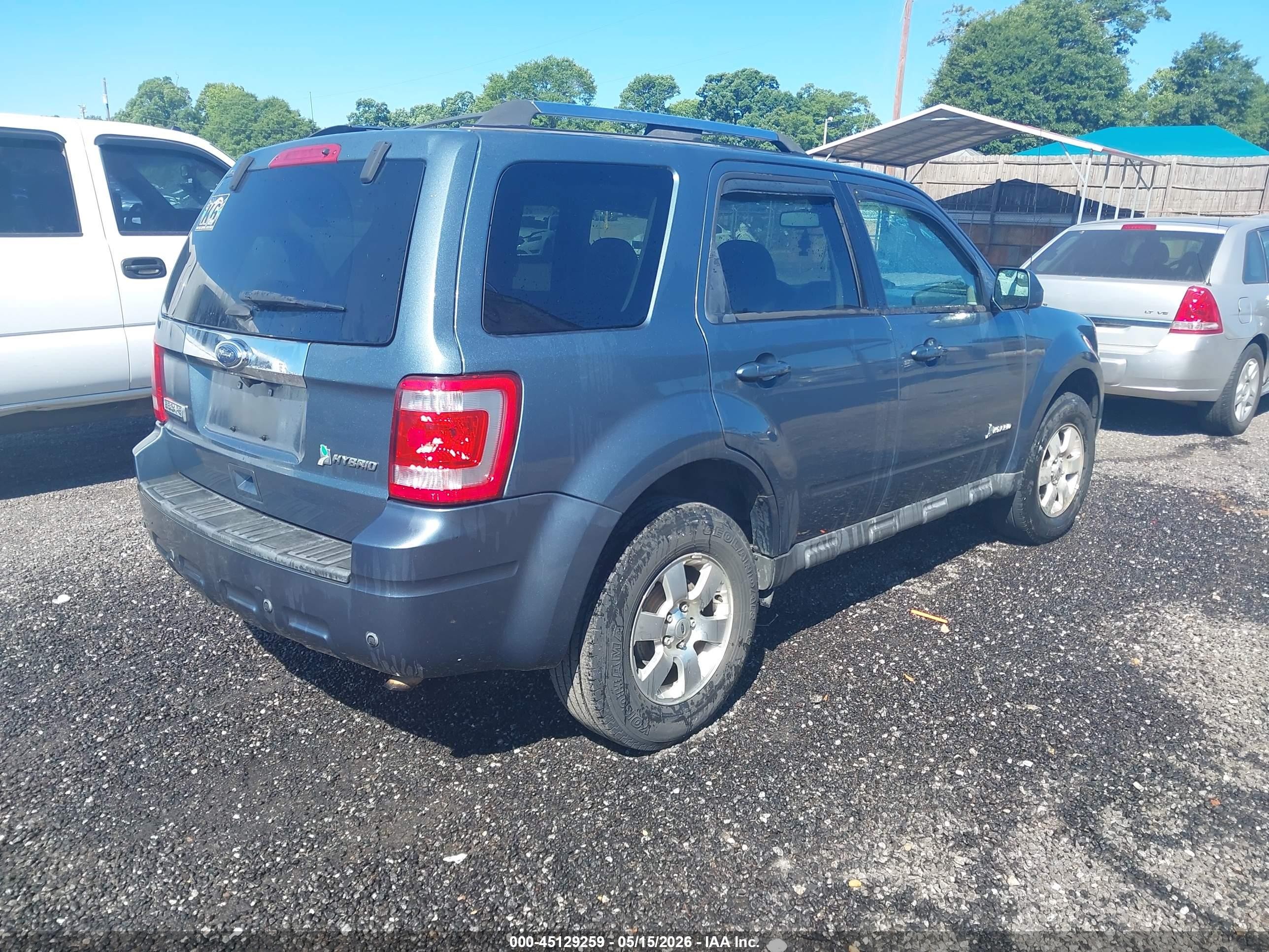 2011 Ford Escape Hybrid Limited Light Blue vin: 1FMCU4K36BKC59711